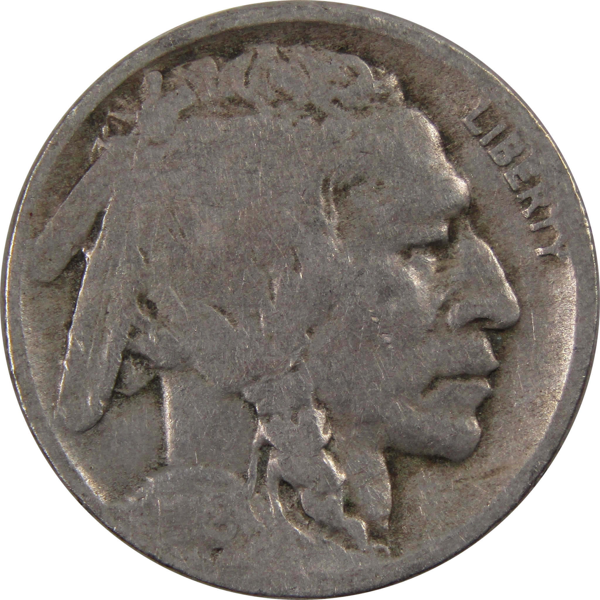 1918 D Indian Head Buffalo Nickel 5 Cent Piece AG About Good SKU I3295