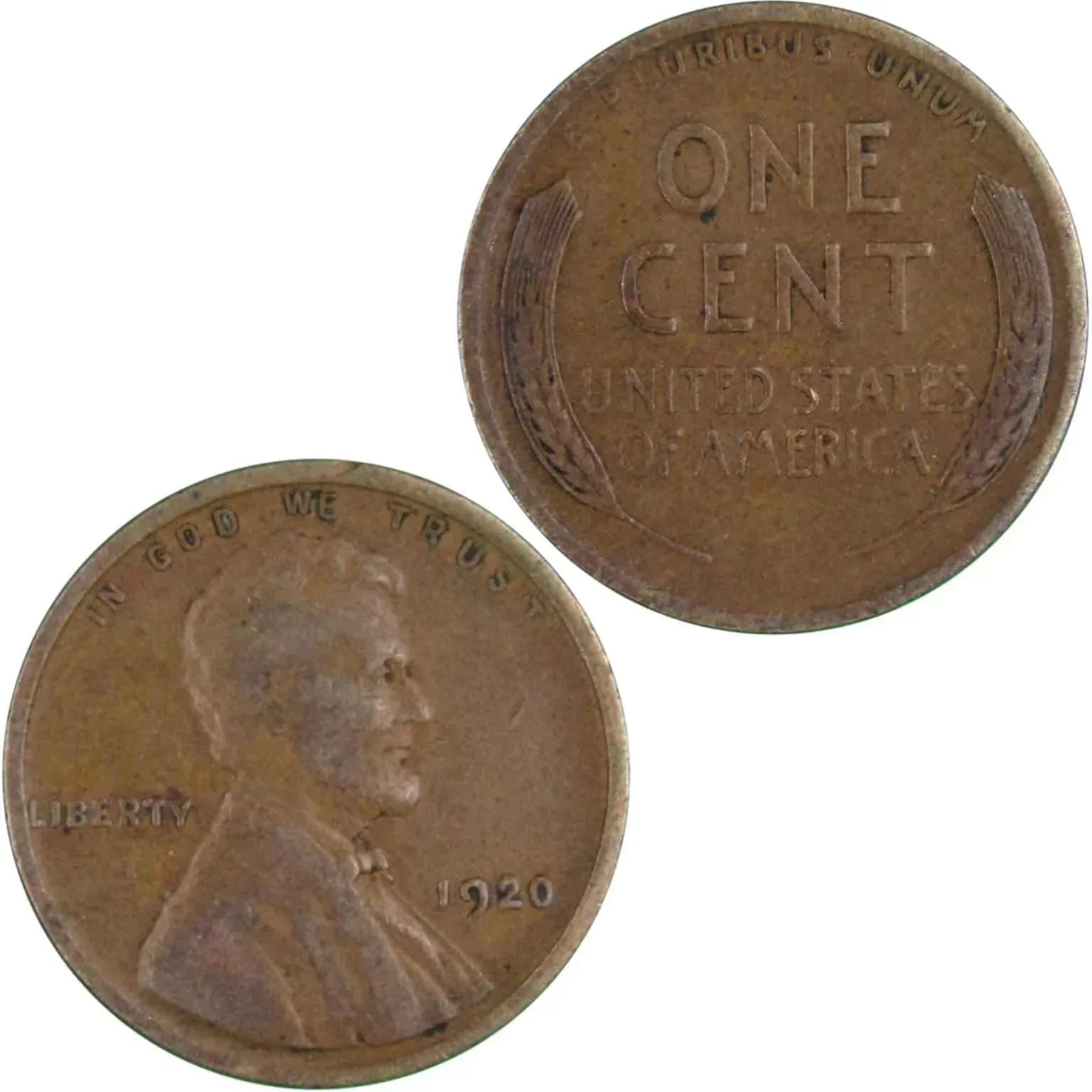 1920 Lincoln Wheat Cent VF Very Fine Bronze Penny 1c Coin Collectible