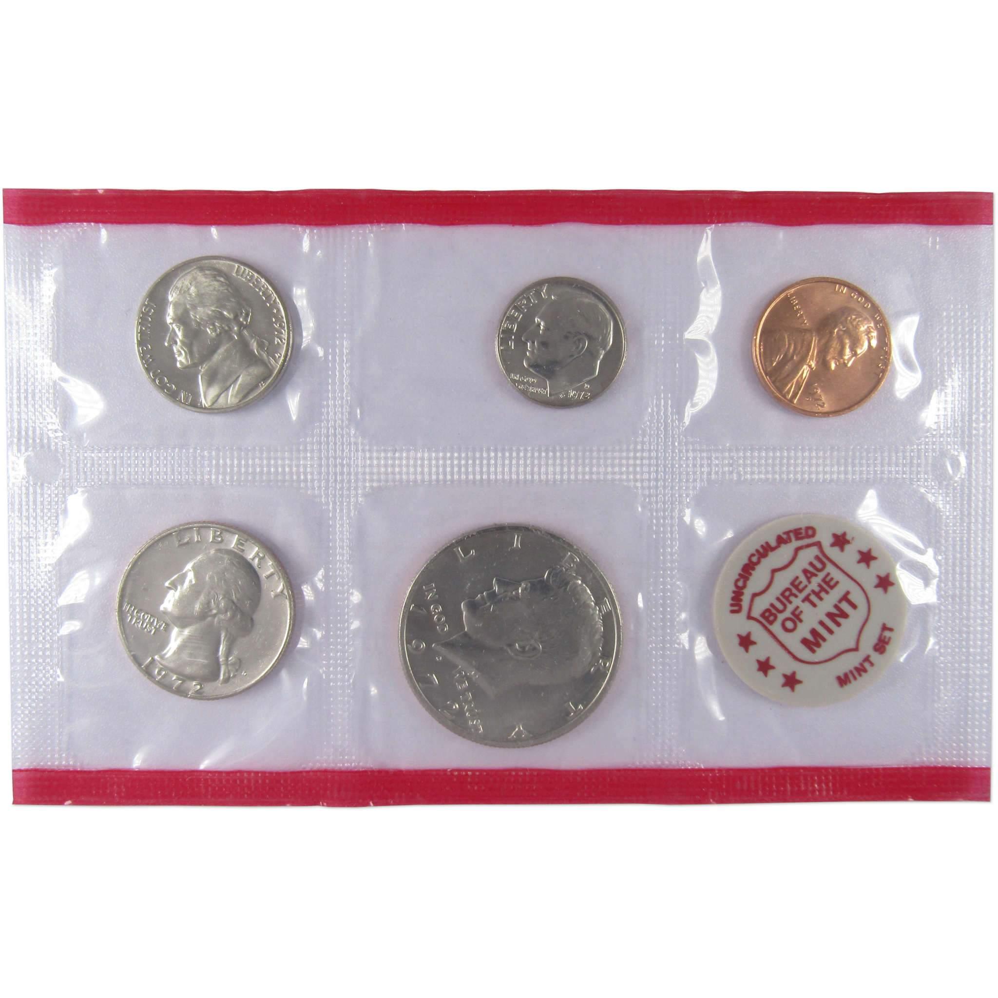1972 U.S. Mint Set Uncirculated Original Government Packaging OGP Collectible