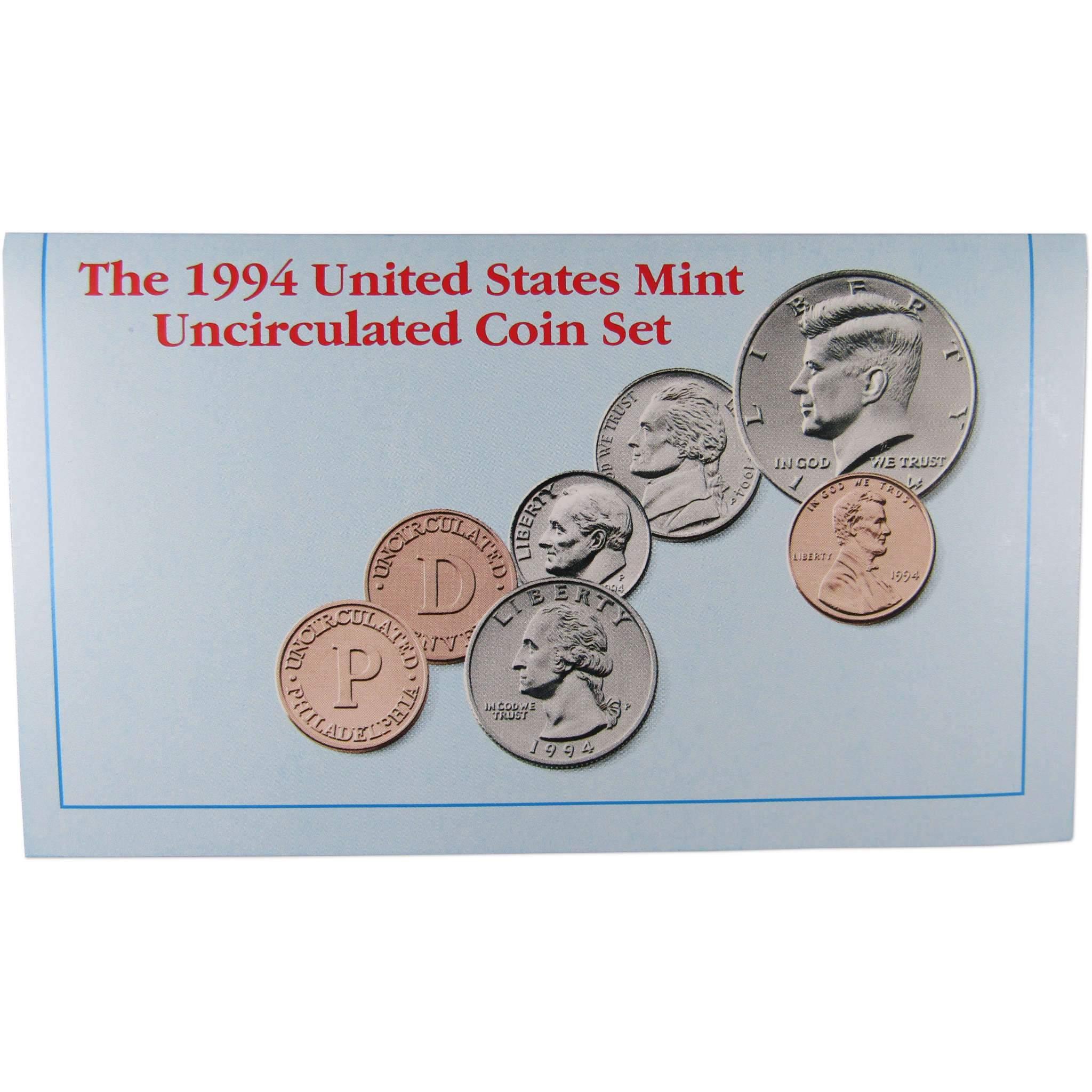 1994 U.S. Mint Set Uncirculated Original Government Packaging OGP Collectible