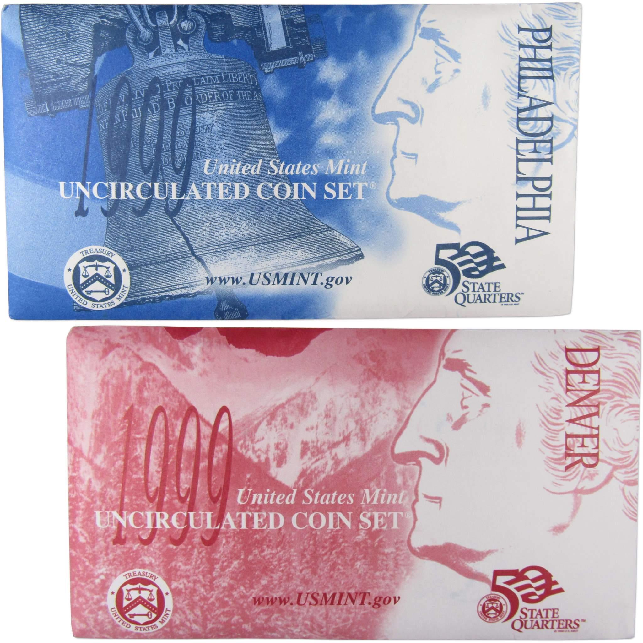 1999 U.S. Mint Set Uncirculated Original Government Packaging OGP Collectible