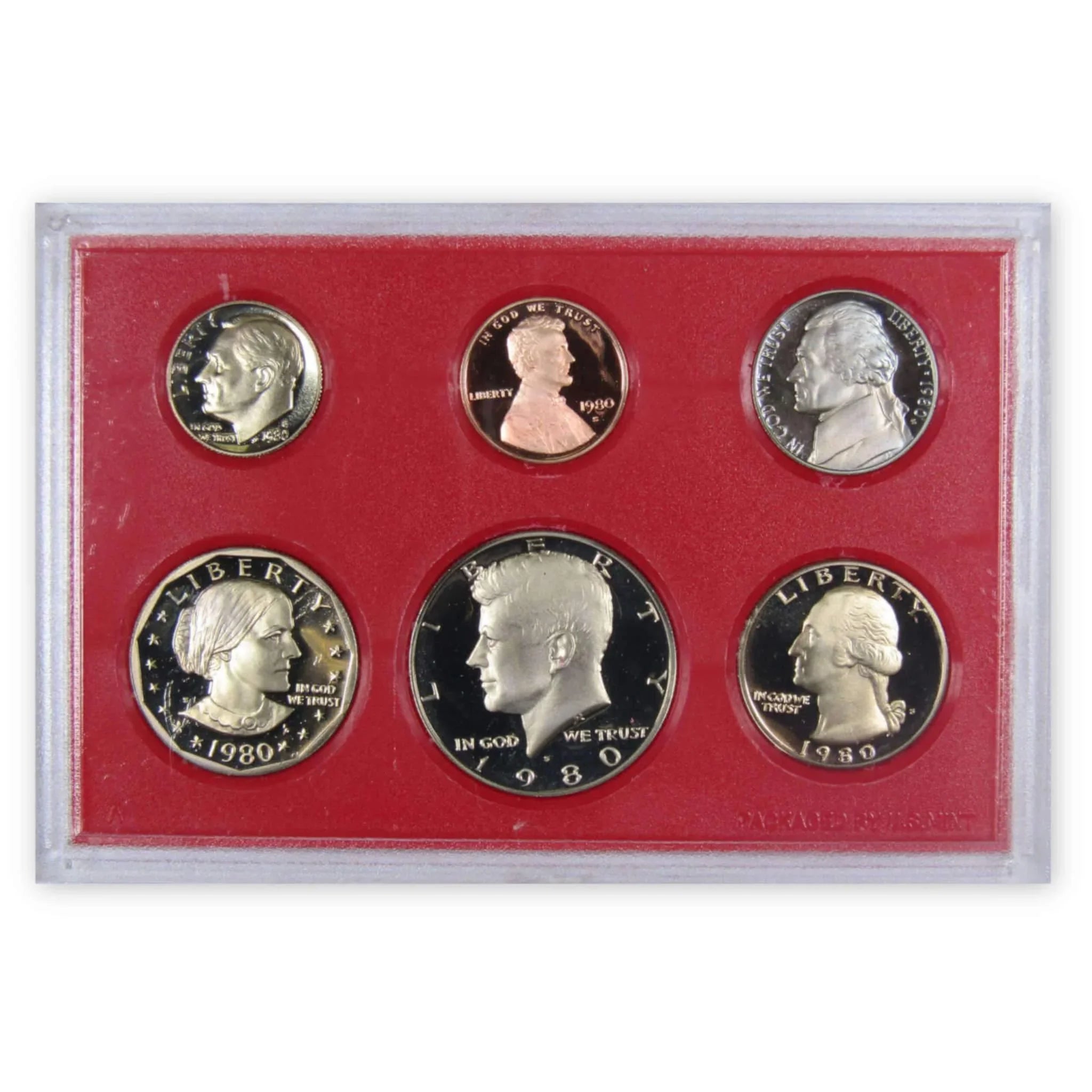 1980 Proof Set U.S. Mint Original Government Packaging OGP Collectible