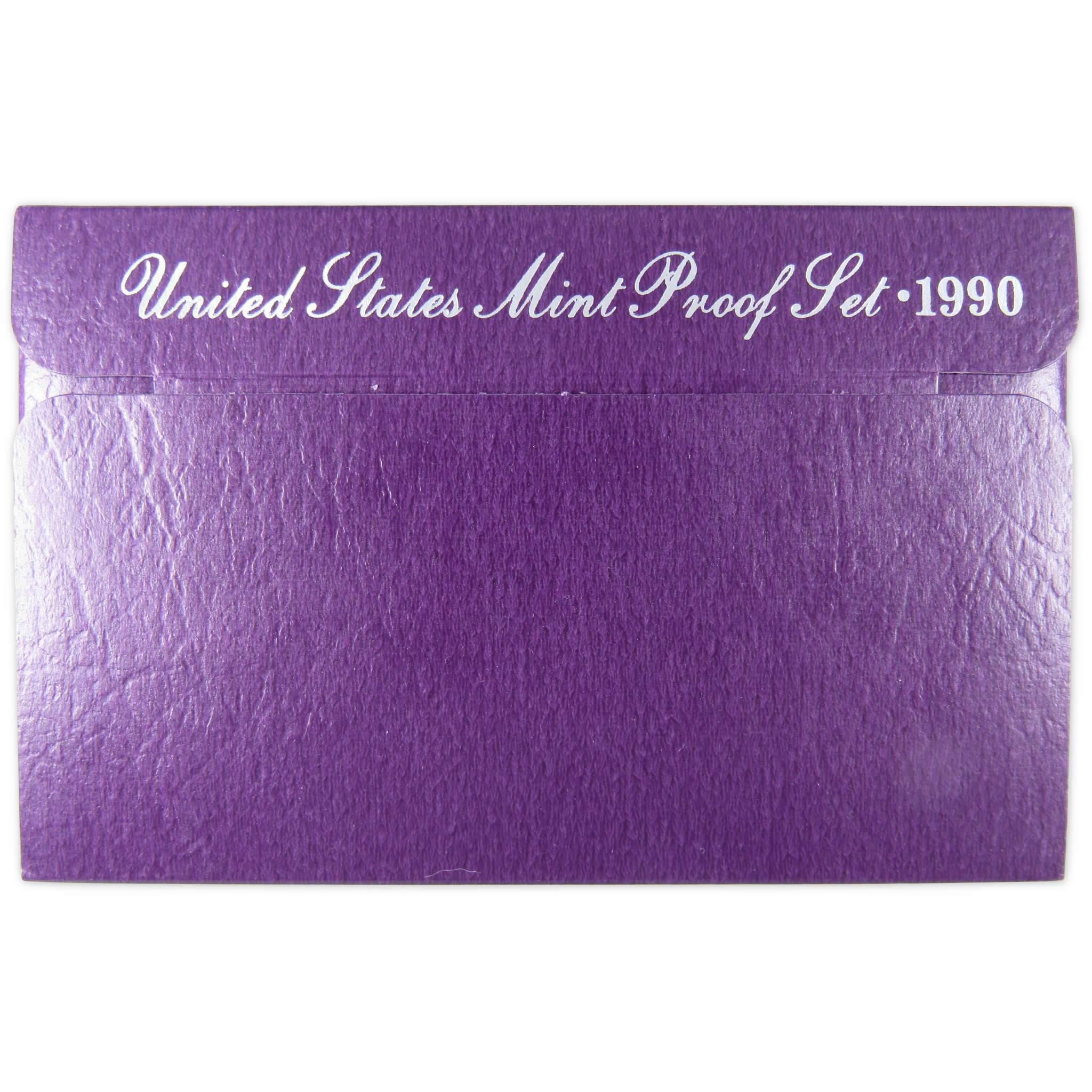 1990 Proof Set U.S. Mint Original Government Packaging OGP Collectible