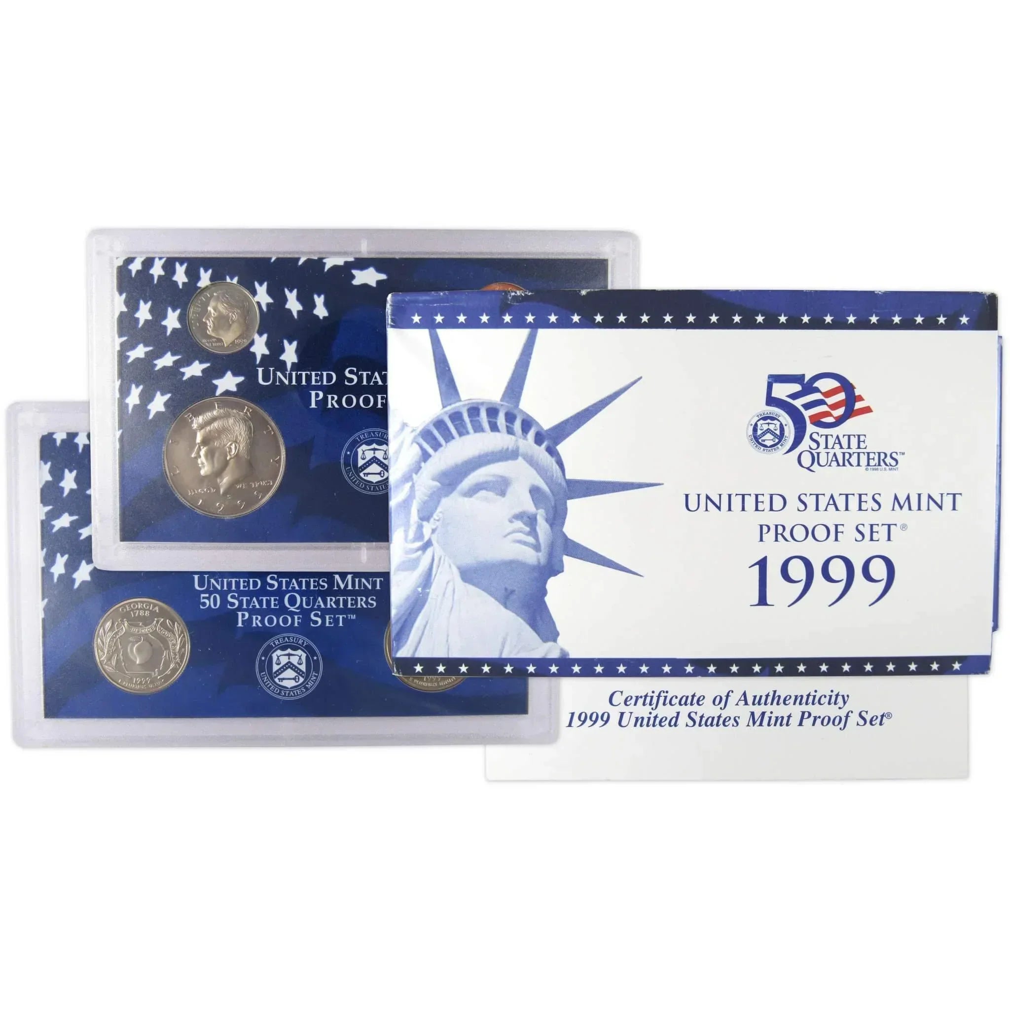1999 Clad Proof Set U.S. Mint Original Government Packaging OGP Collectible