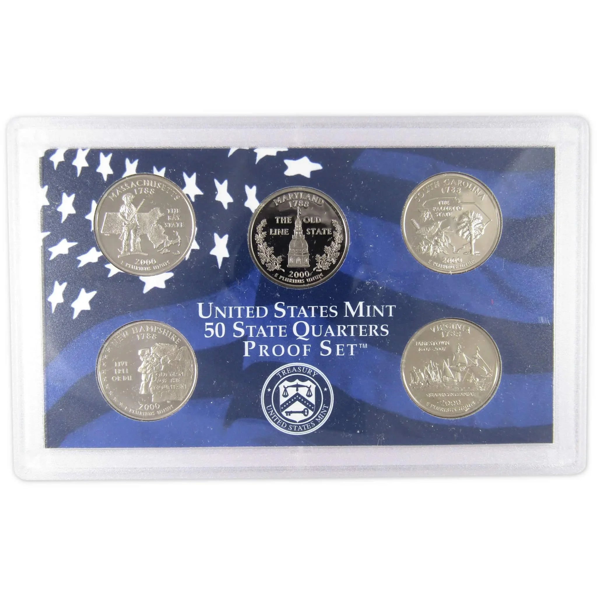 2000 Clad Proof Set U.S. Mint Original Government Packaging OGP Collectible