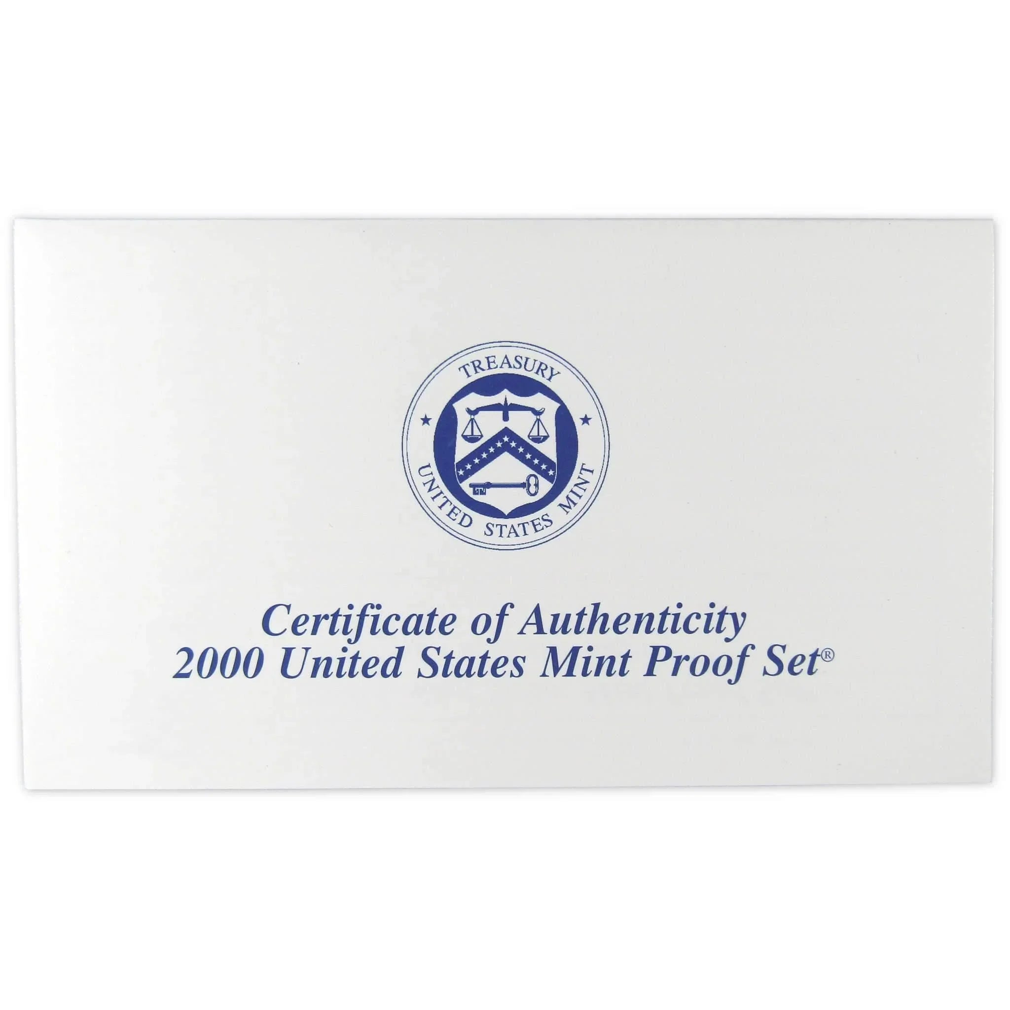 2000 Clad Proof Set U.S. Mint Original Government Packaging OGP Collectible