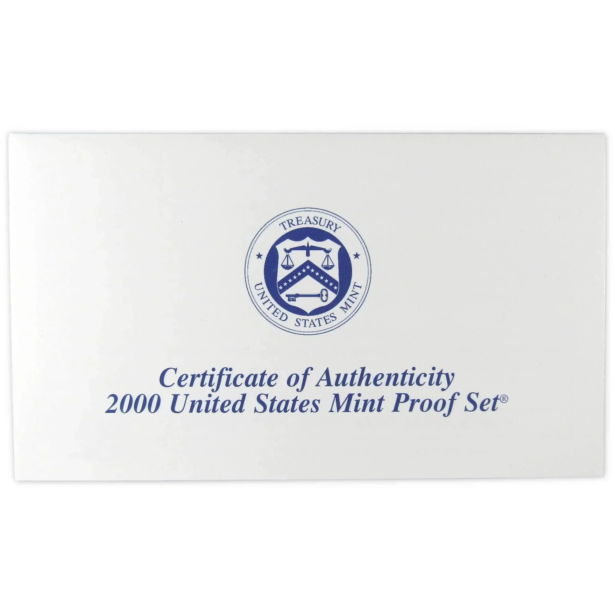2000 Clad Proof Set U.S. Mint Original Government Packaging OGP Collectible