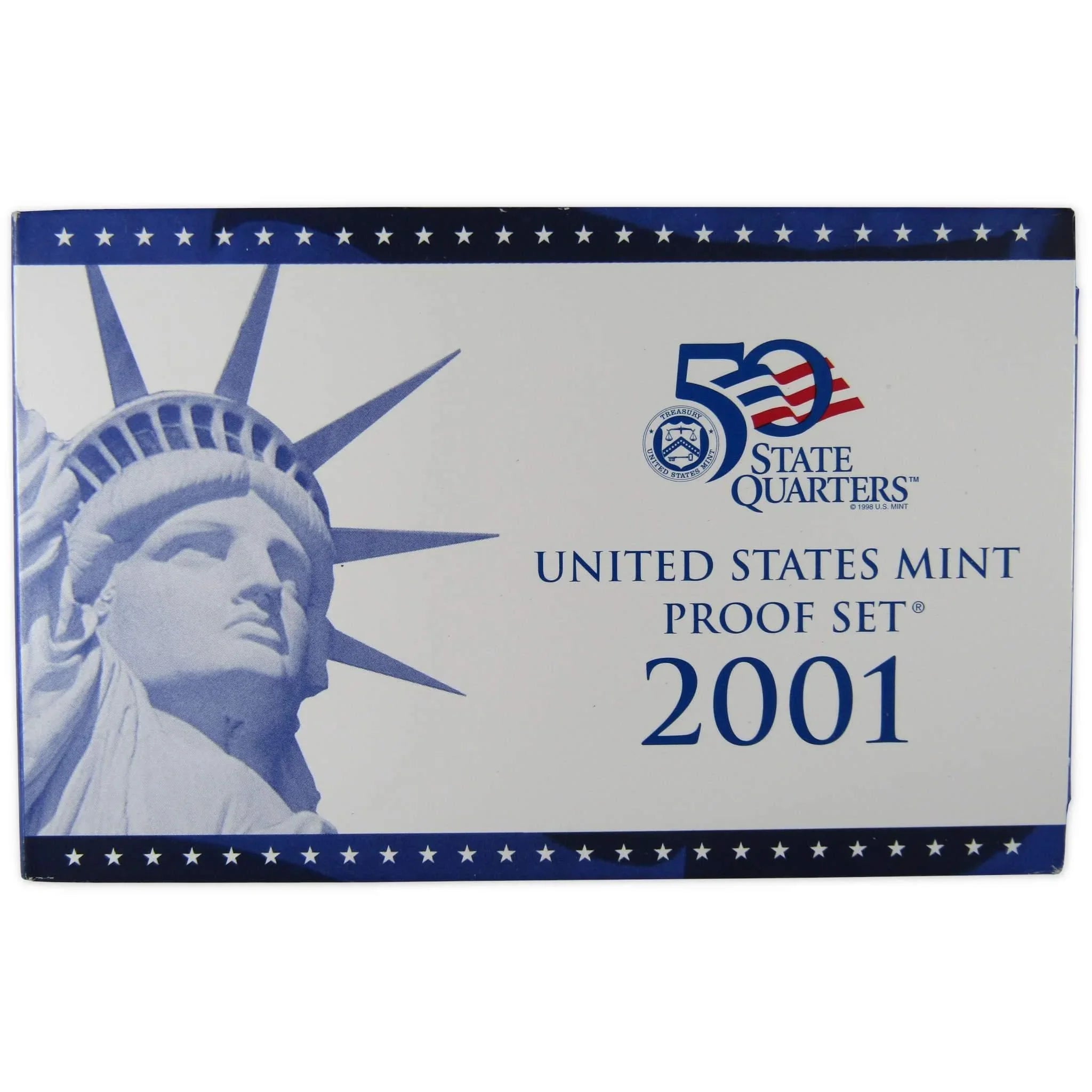 2001 Clad Proof Set U.S. Mint Original Government Packaging OGP Collectible