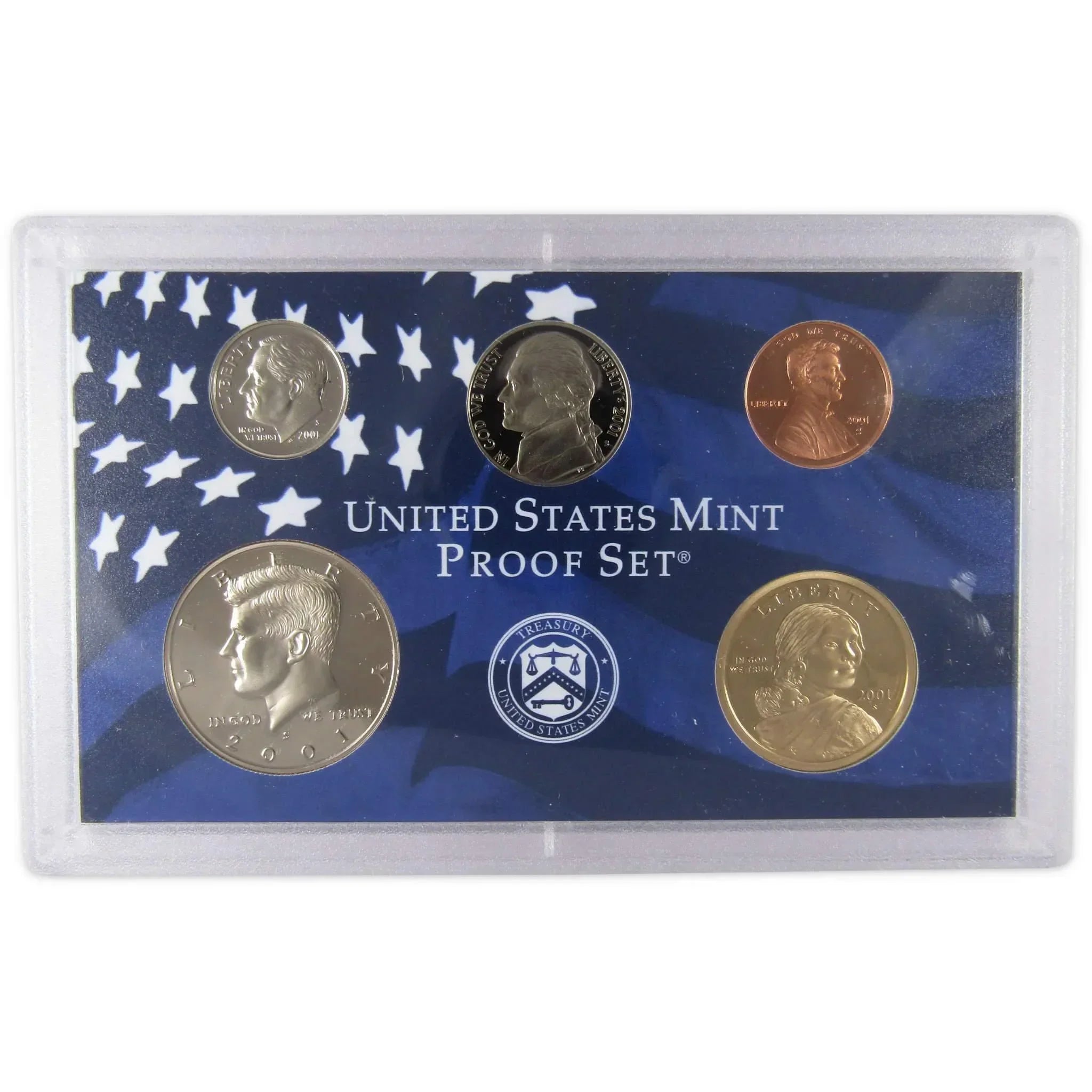 2001 Clad Proof Set U.S. Mint Original Government Packaging OGP Collectible