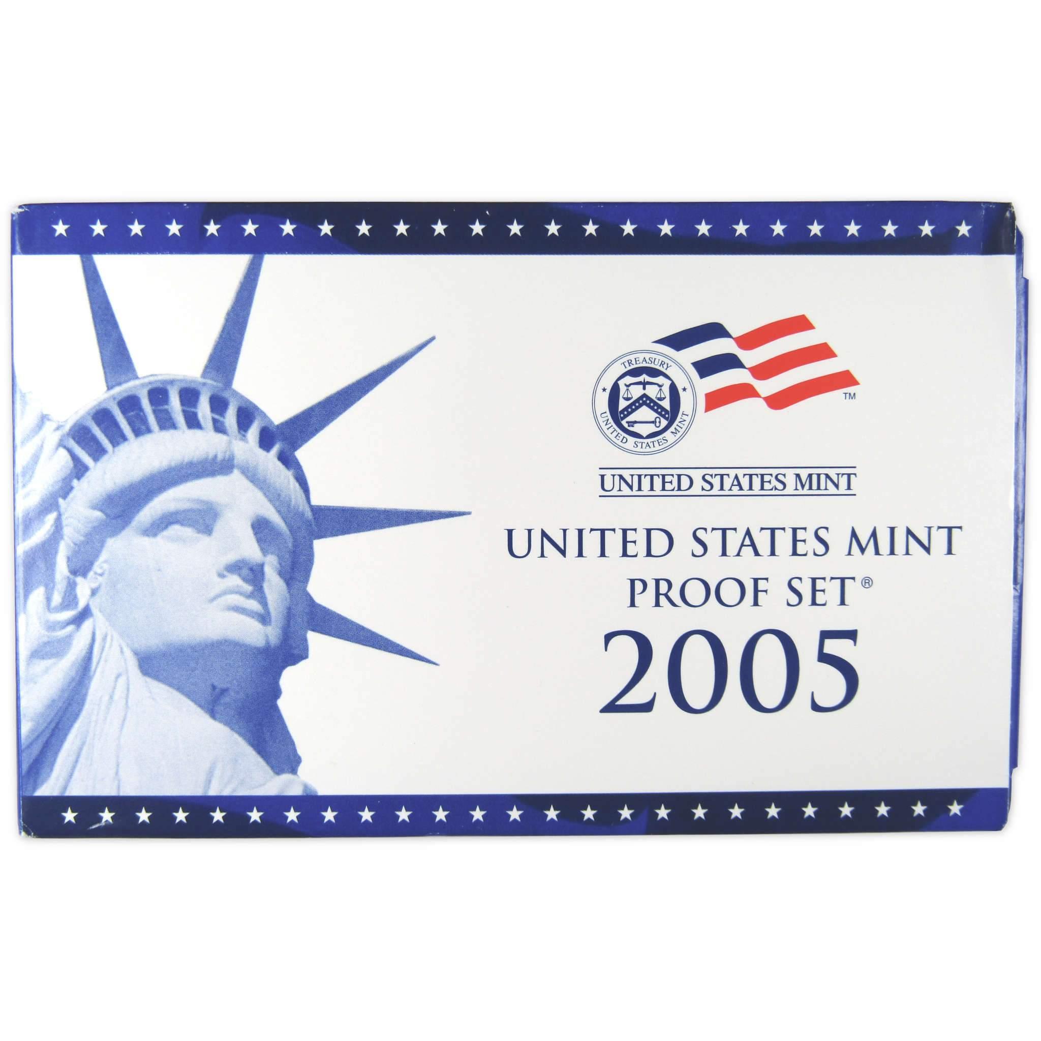 2005 Clad Proof Set U.S. Mint Original Government Packaging OGP Collectible