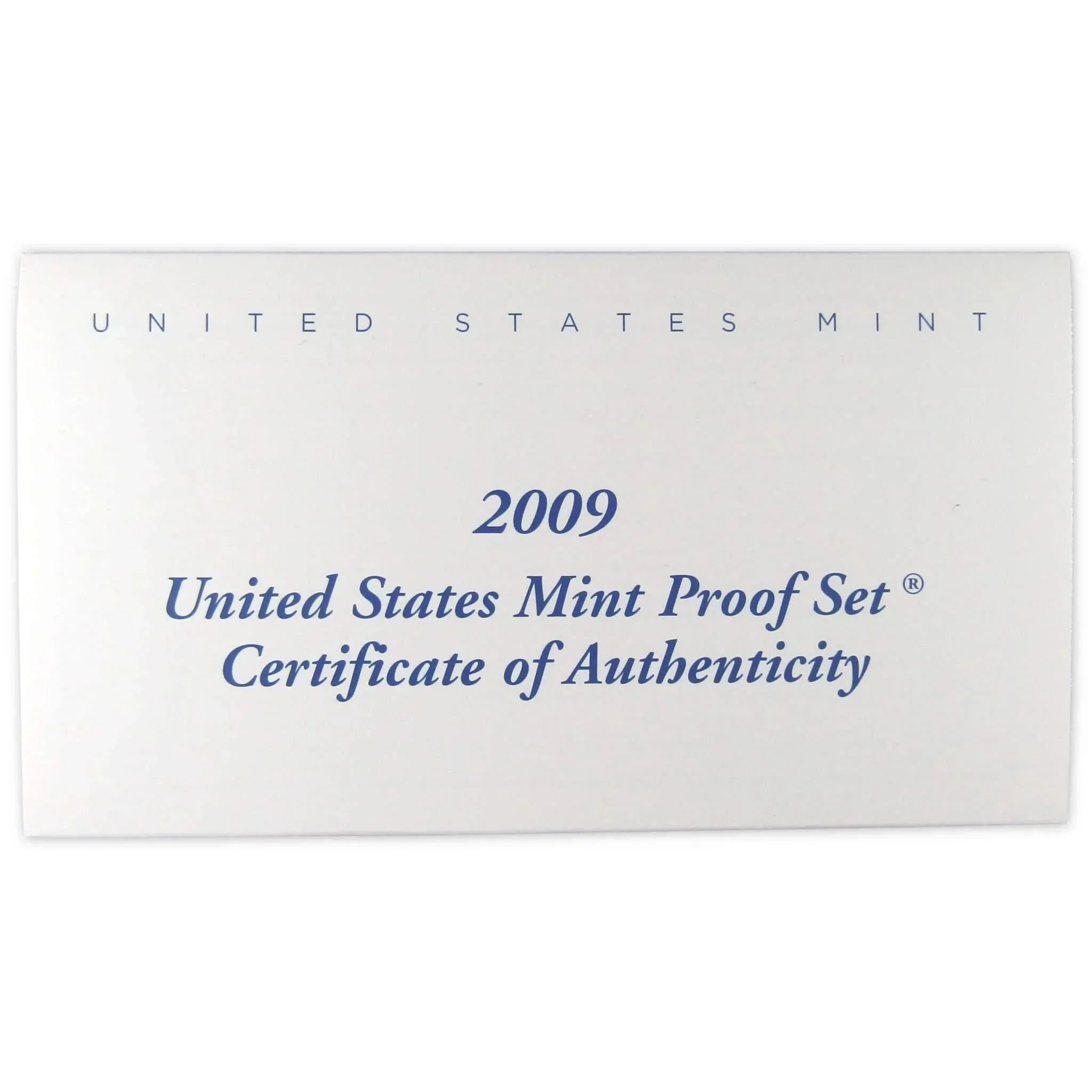 2009 Clad Proof Set U.S. Mint Original Government Packaging OGP Collectible