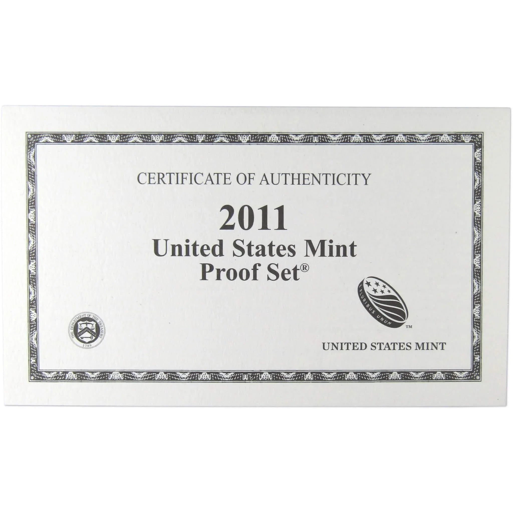 2011 Clad Proof Set U.S. Mint Original Government Packaging OGP Collectible