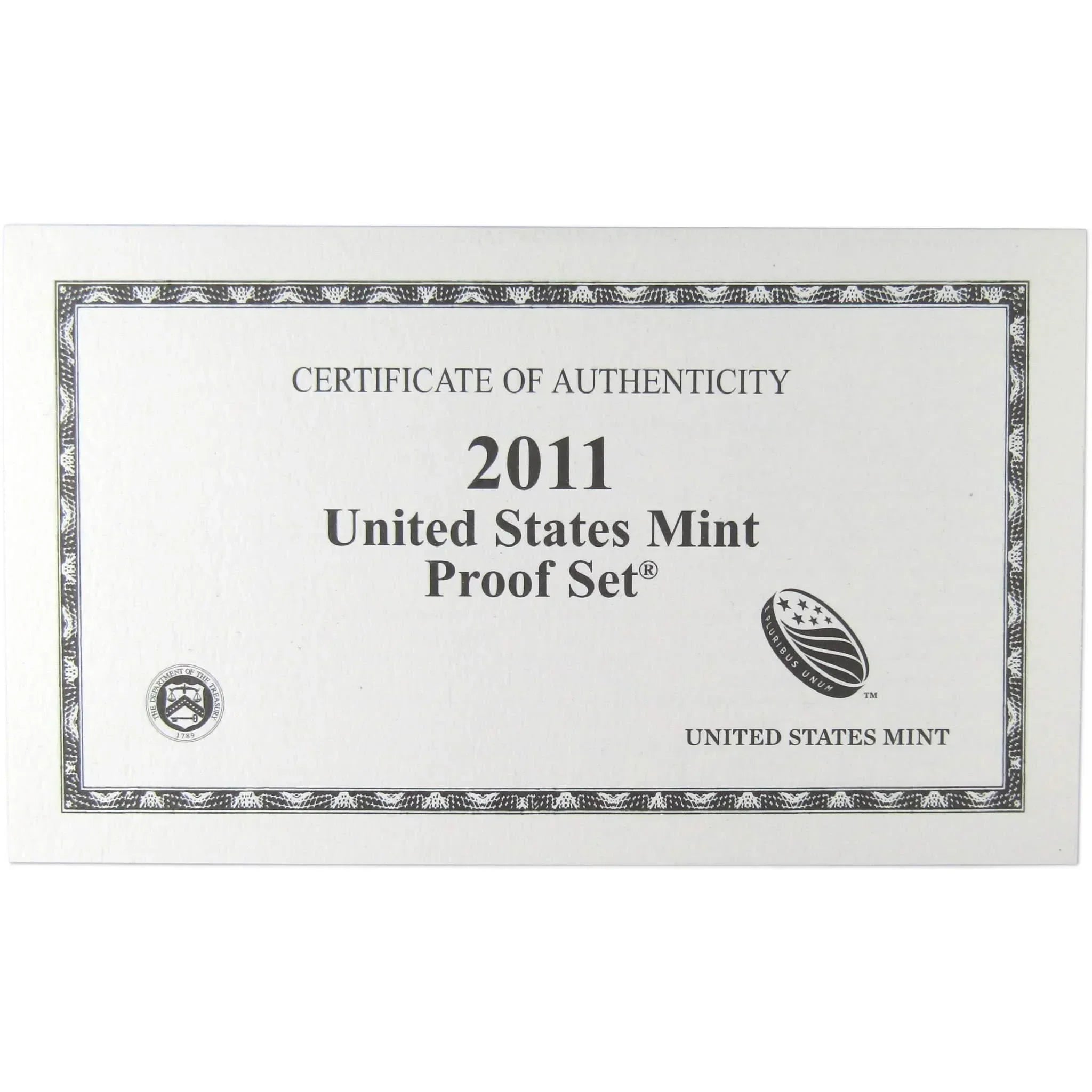 2011 Clad Proof Set U.S. Mint Original Government Packaging OGP Collectible