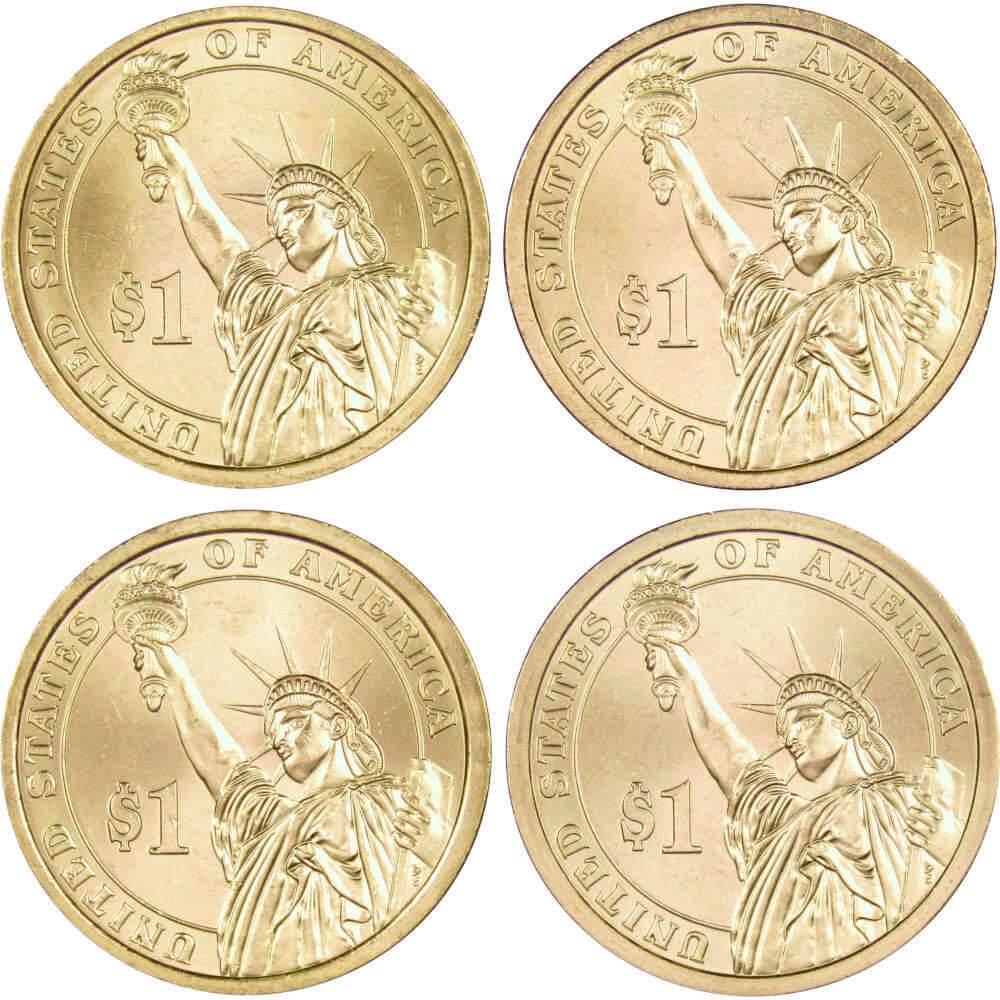 2007 P Presidential Dollar 4 Coin Set BU Uncirculated Mint State $1 Collectible