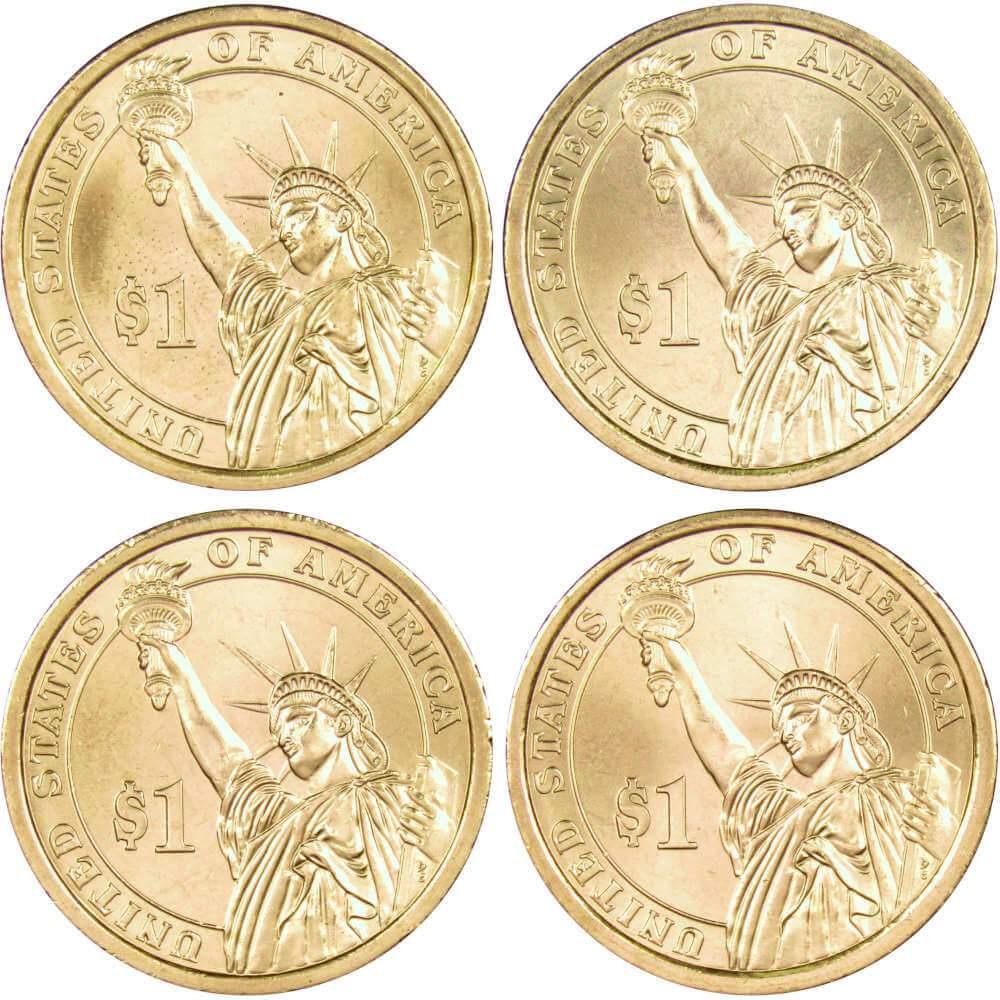 2008 P Presidential Dollar 4 Coin Set BU Uncirculated Mint State $1 Collectible
