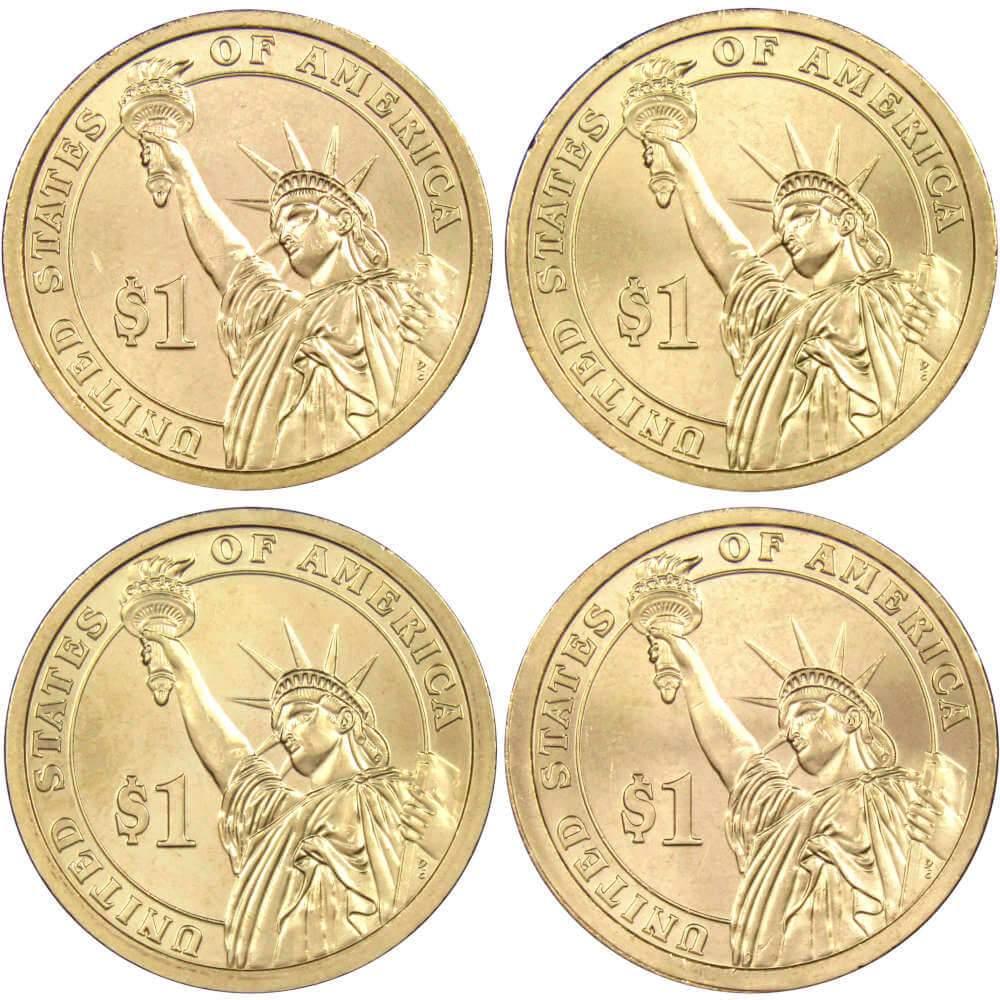 2011 P Presidential Dollar 4 Coin Set BU Uncirculated Mint State $1 Collectible