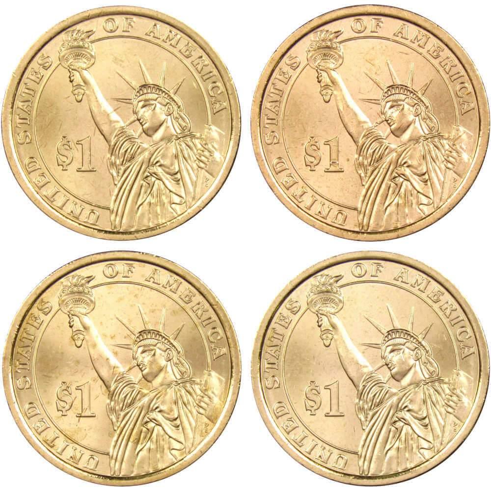 2011 D Presidential Dollar 4 Coin Set BU Uncirculated Mint State $1 Collectible