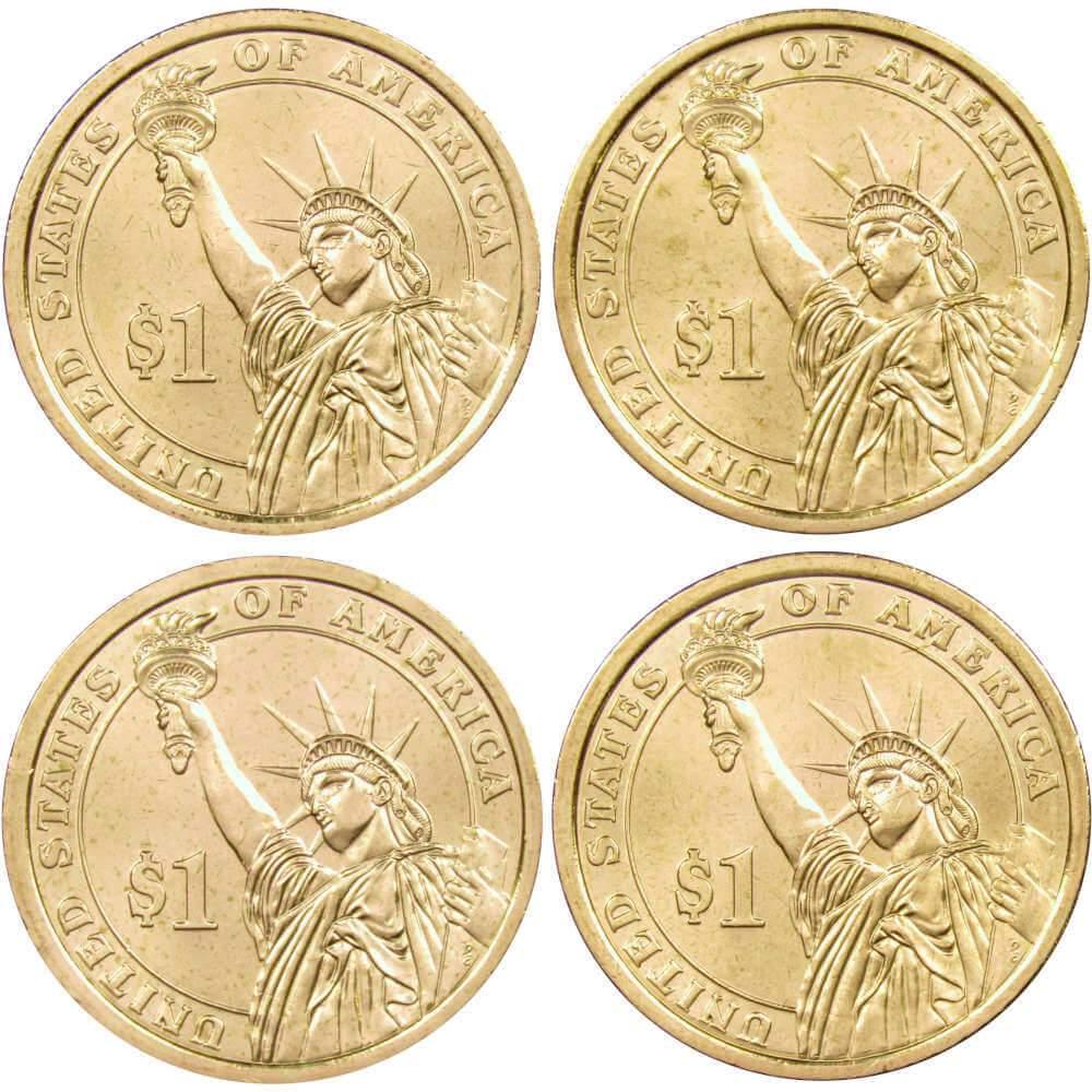 2012 D Presidential Dollar 4 Coin Set BU Uncirculated Mint State $1 Collectible