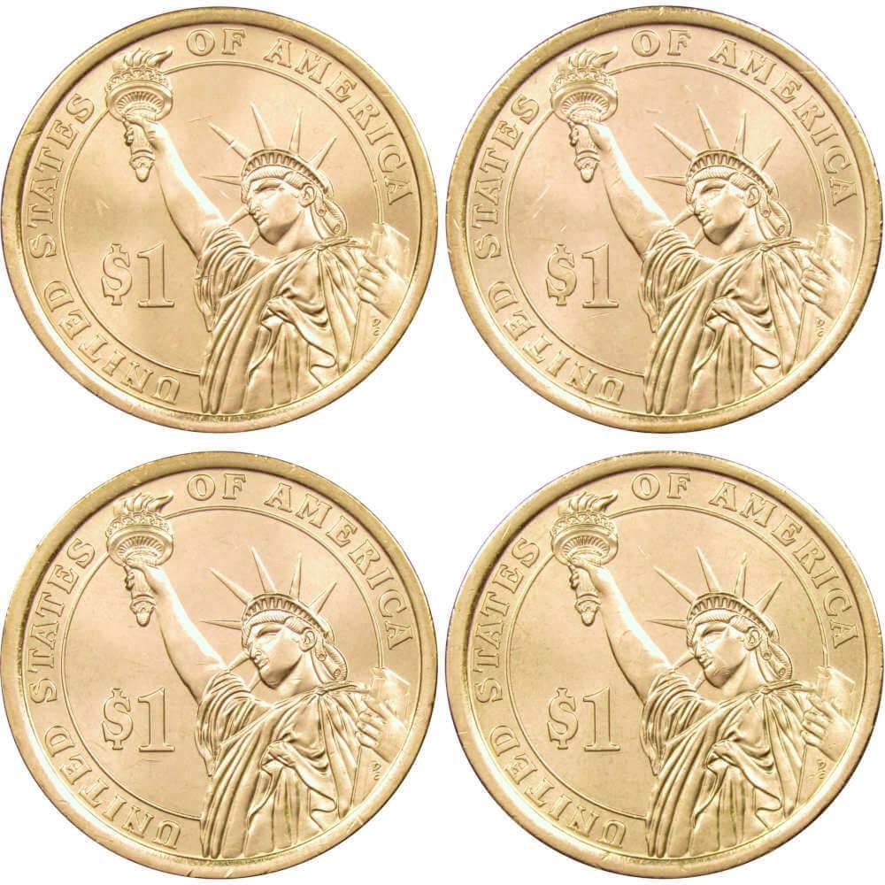 2014 P Presidential Dollar 4 Coin Set BU Uncirculated Mint State $1 Collectible