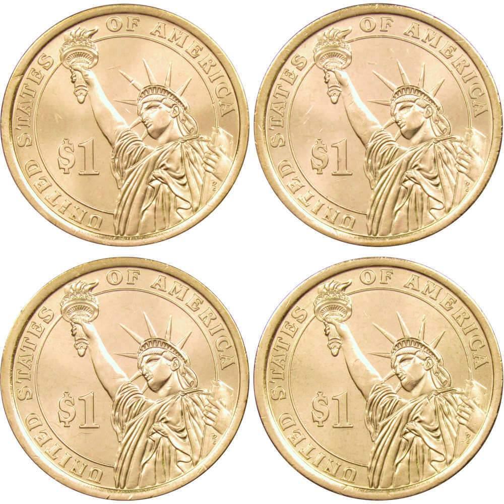 2014 P Presidential Dollar 4 Coin Set BU Uncirculated Mint State $1 Collectible