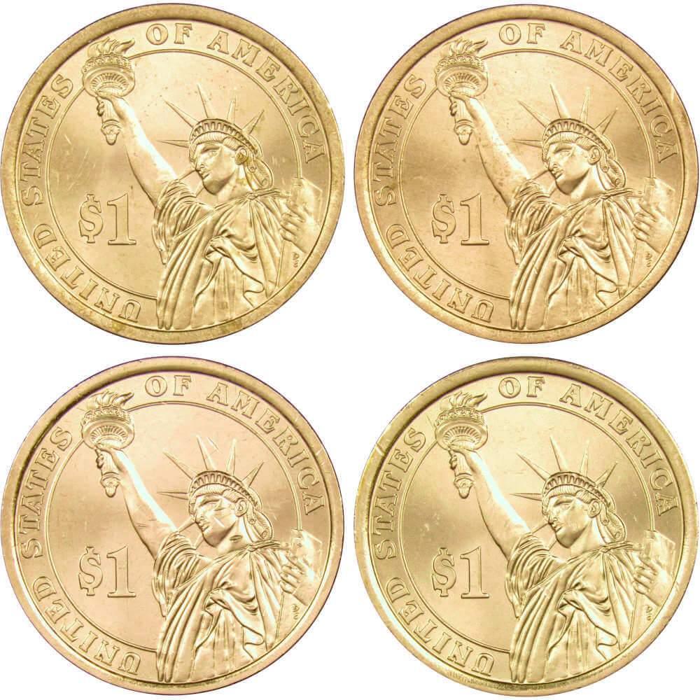 2015 P Presidential Dollar 4 Coin Set BU Uncirculated Mint State $1 Collectible