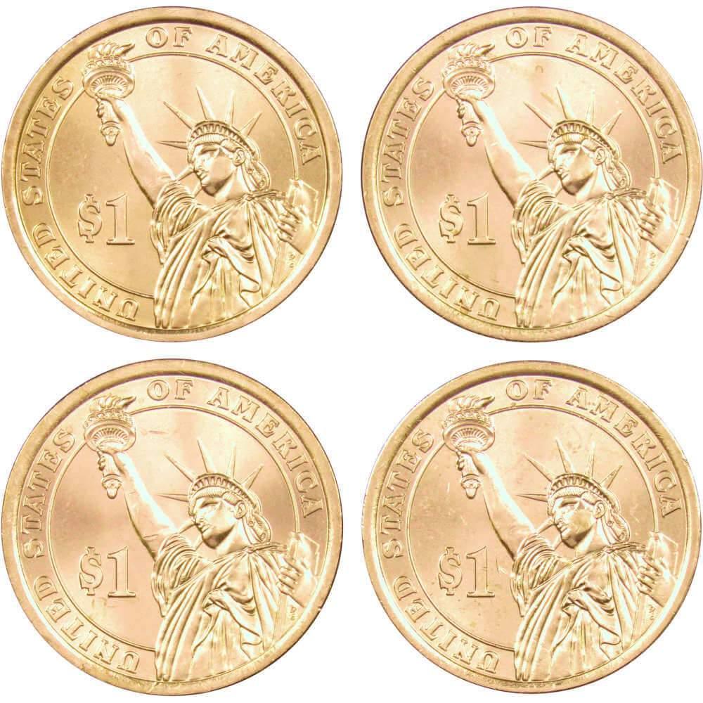 2015 D Presidential Dollar 4 Coin Set BU Uncirculated Mint State $1 Collectible