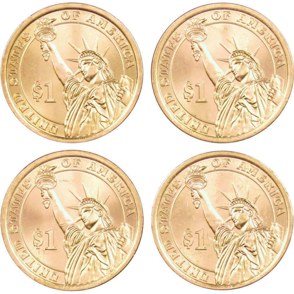 2015 D Presidential Dollar 4 Coin Set BU Uncirculated Mint State $1 Collectible
