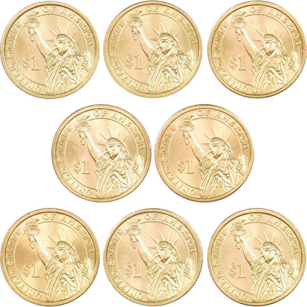 2007 P&D Presidential Dollar 8 Coin Set BU Uncirculated Mint State $1