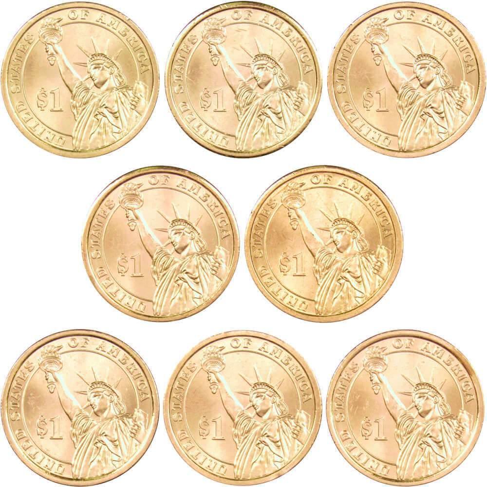 2008 P&D Presidential Dollar 8 Coin Set BU Uncirculated Mint State $1