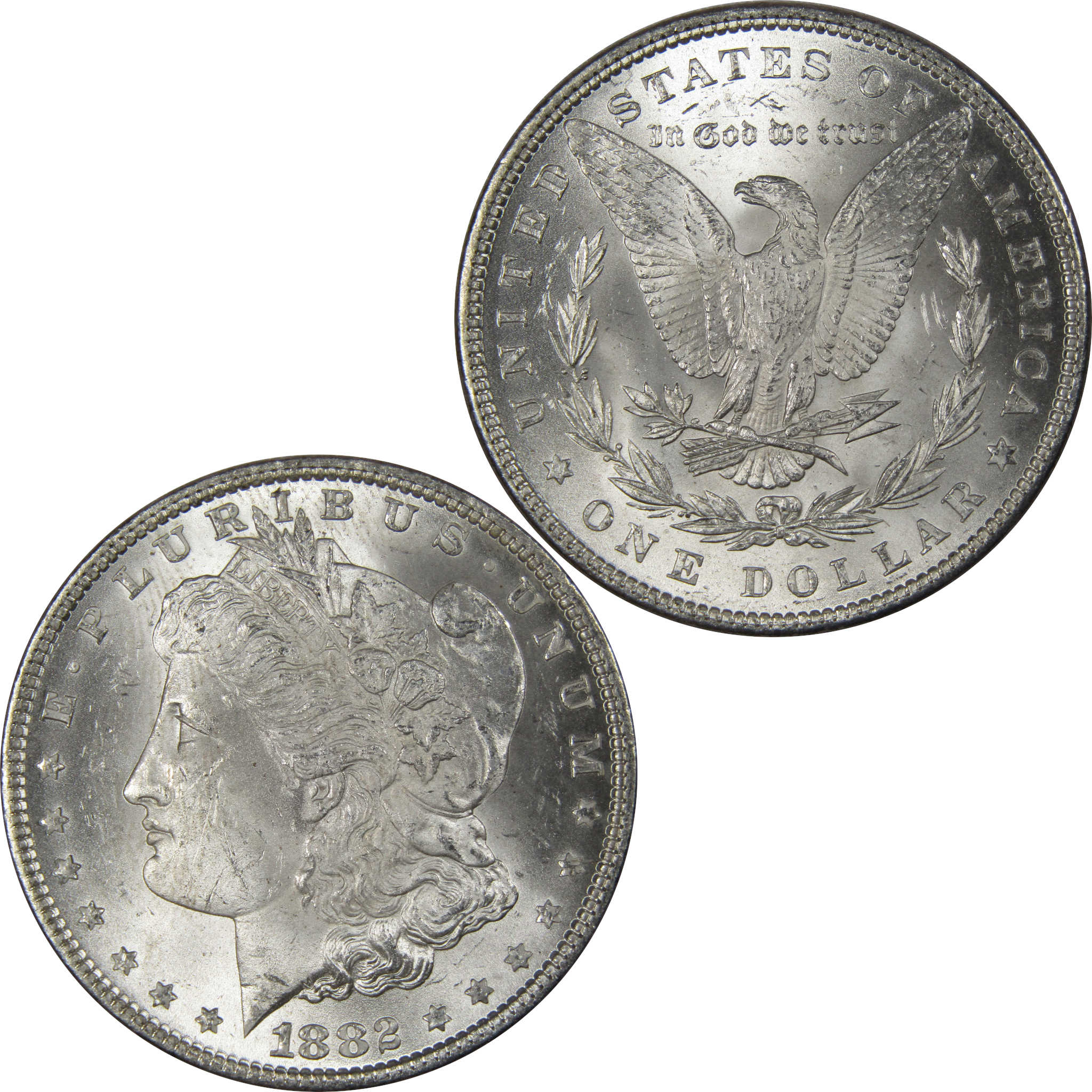 1882 Morgan Dollar BU Uncirculated Mint State 90% Silver SKU:IPC9660 - Morgan coin - Morgan silver dollar - Morgan silver dollar for sale - Profile Coins & Collectibles