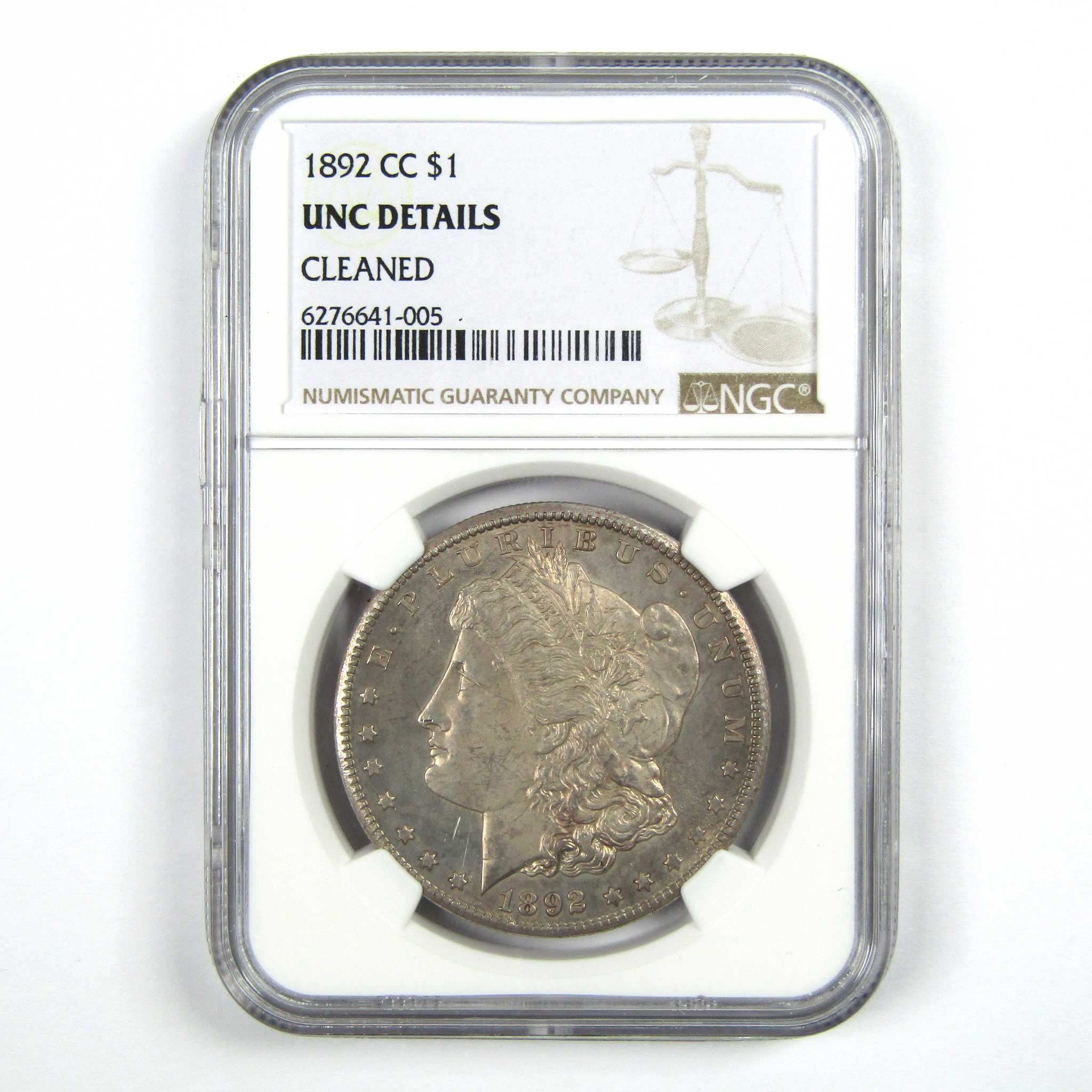 1892 CC Morgan Dollar MS 60 Details NGC 90% Silver $1 Unc SKU:I7422 - Morgan coin - Morgan silver dollar - Morgan silver dollar for sale - Profile Coins & Collectibles