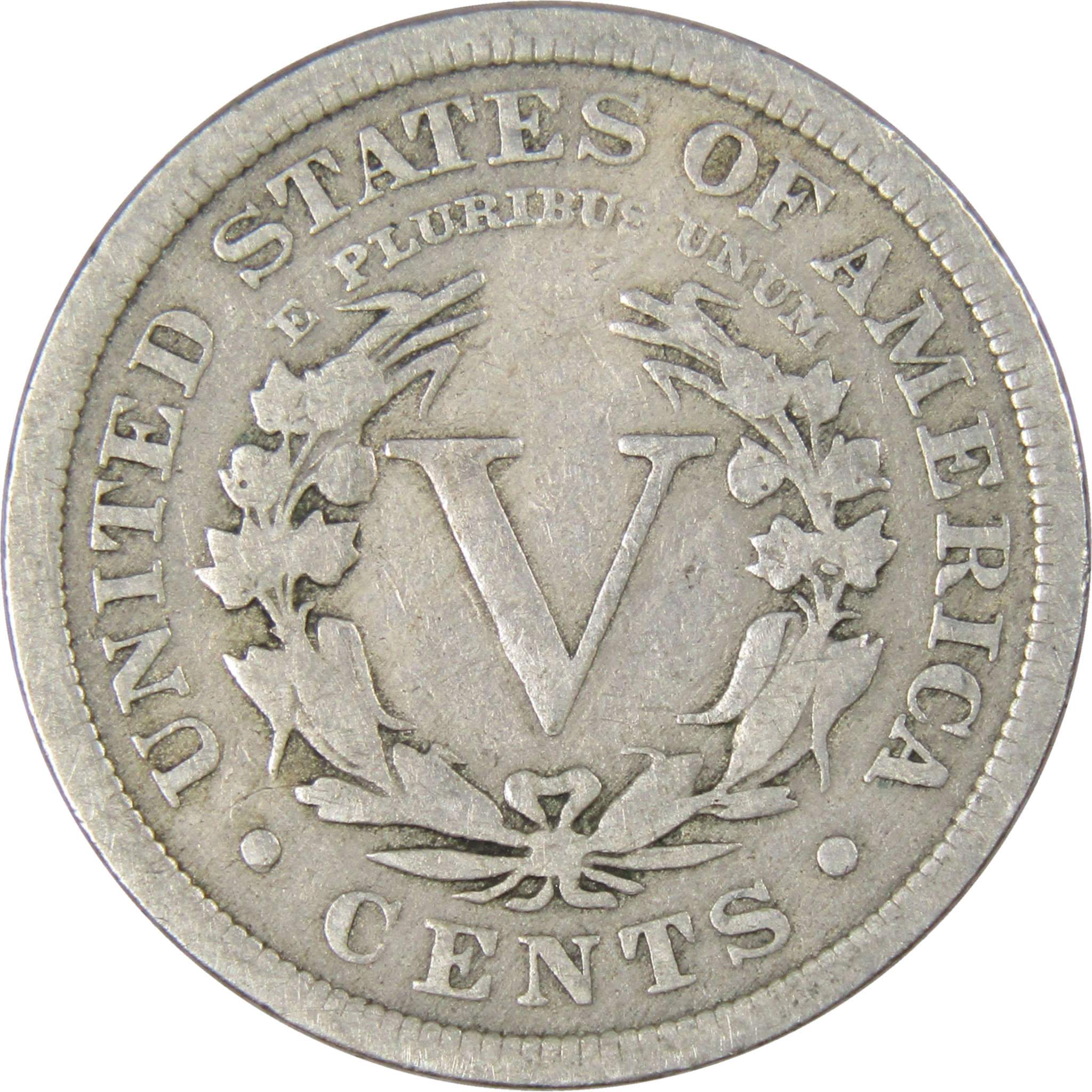 Liberty Head V Nickel 5 Cent Piece VG Very Good Random Date 5c US Coin