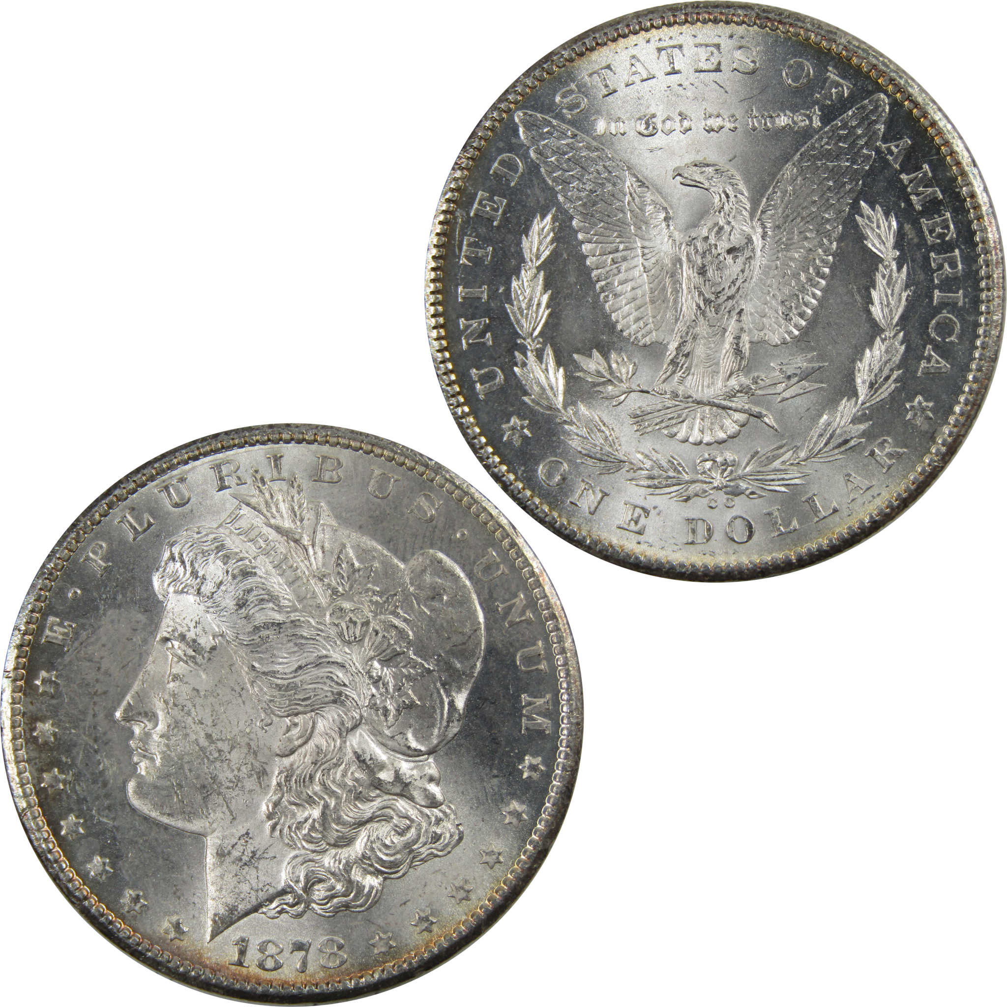 1878 CC Morgan Dollar BU Uncirculated 90% Silver $1 Coin SKU:I4815 - Morgan coin - Morgan silver dollar - Morgan silver dollar for sale - Profile Coins & Collectibles