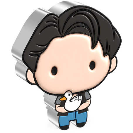 FRIENDS Joey Tribbiani Chibi Fine Silver Proof 2022 Niue COA SKU:OPC63