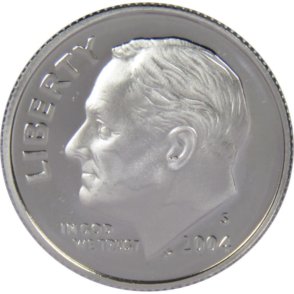 2004 S Roosevelt Dime Choice Proof 90% Silver 10c US Coin Collectible