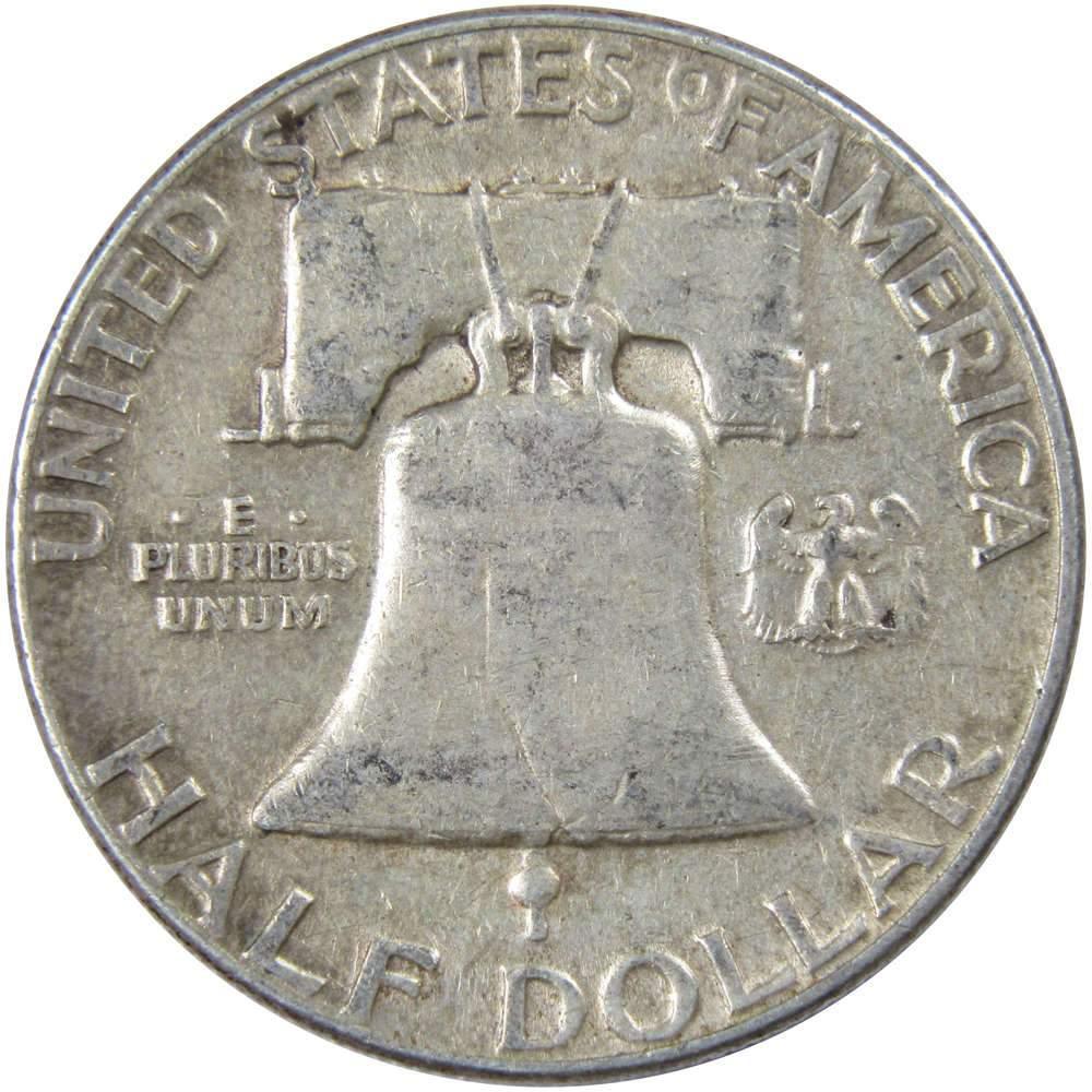 1954 Franklin Half Dollar VF Very Fine 90% Silver 50c US Coin Collectible