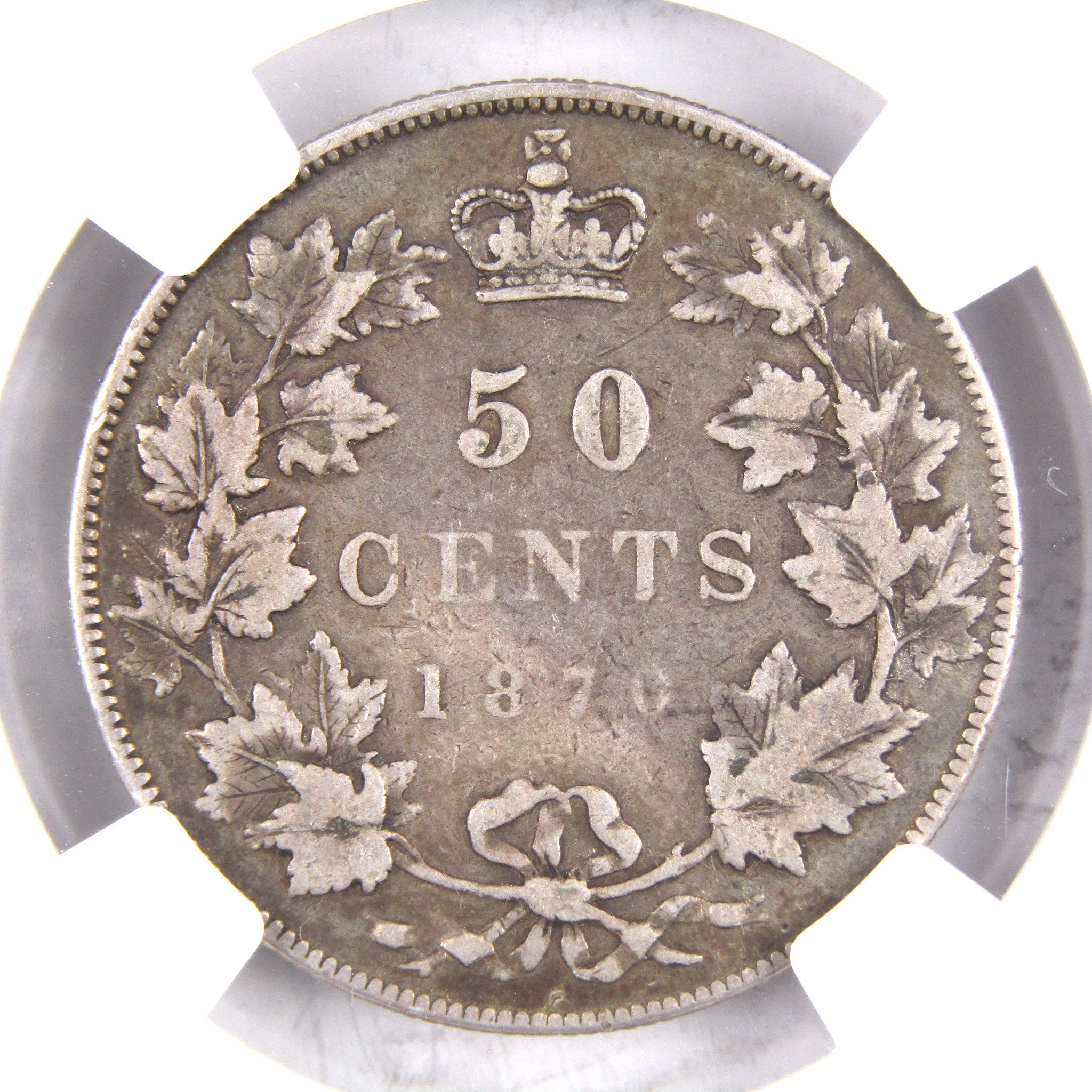 1870 Victoria 50 Cents No L.C.W. F 15 NGC Silver Canadian SKU:CPC2452
