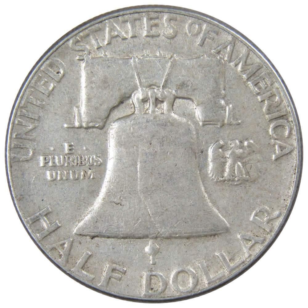 1957 Franklin Half Dollar VF Very Fine 90% Silver 50c US Coin Collectible