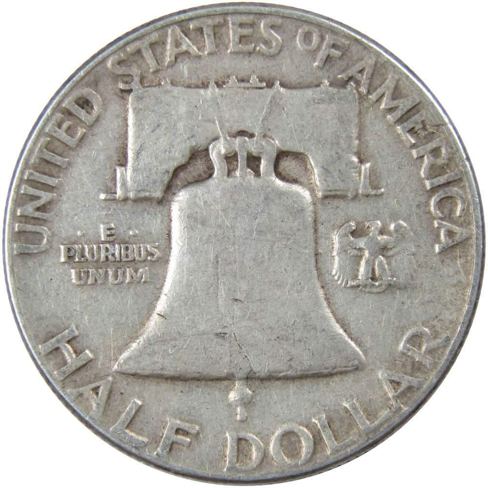 1954 Franklin Half Dollar AG About Good 90% Silver 50c US Coin Collectible