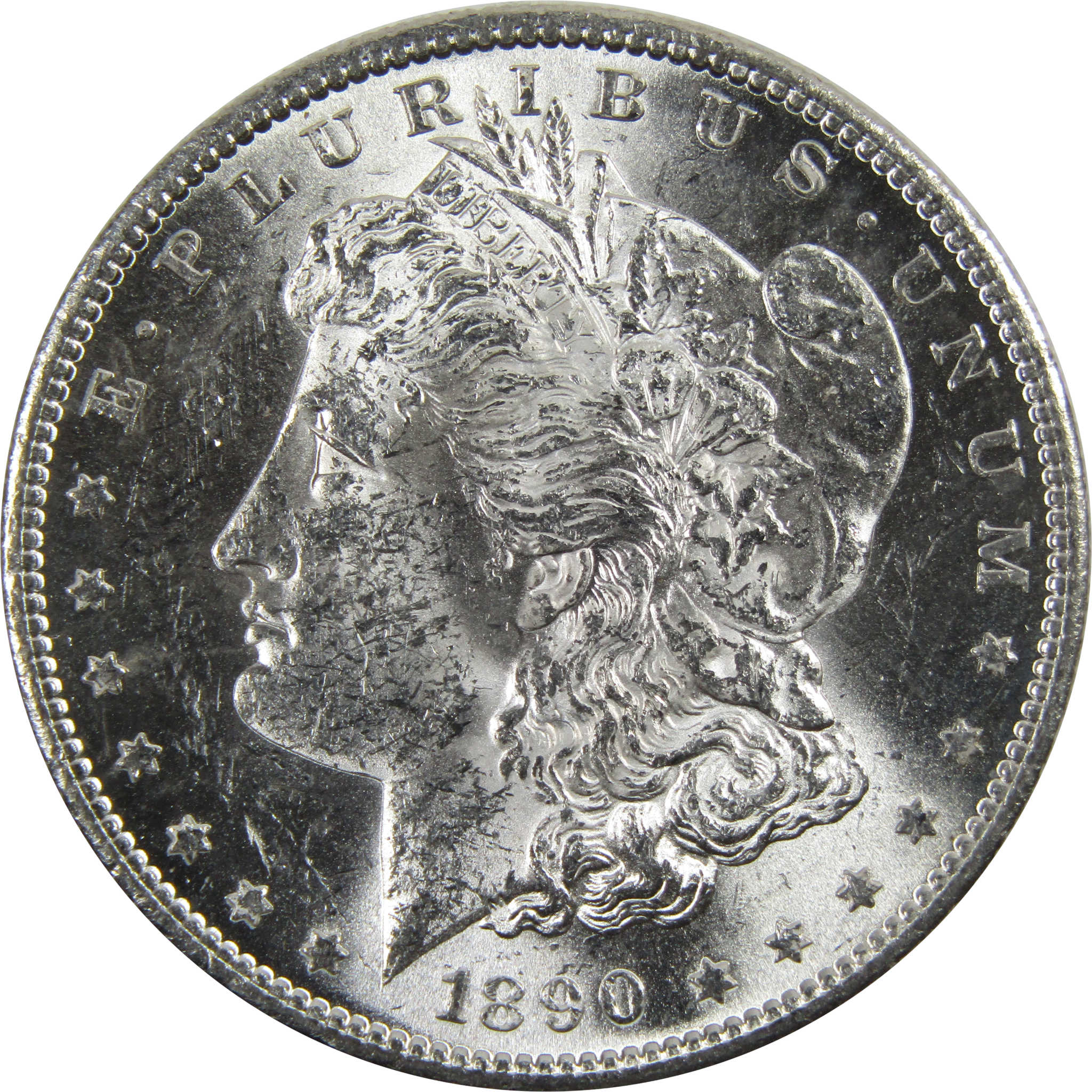 1890 S Morgan Dollar BU Uncirculated 90 Silver 1 Coin SKU I4922