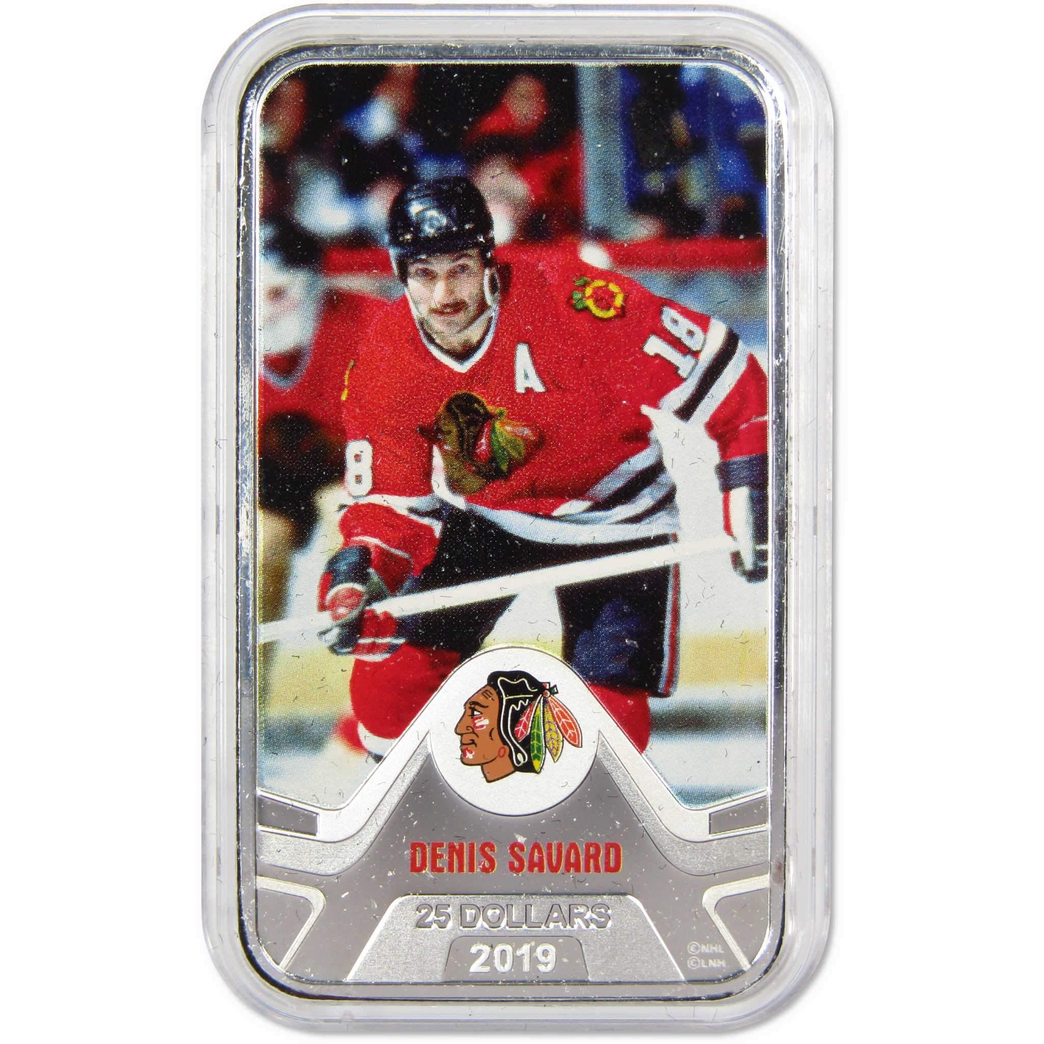 NHL Chicago Blackhawks Denis Savard .9999 Silver $25 Proof 2019 Canada COA