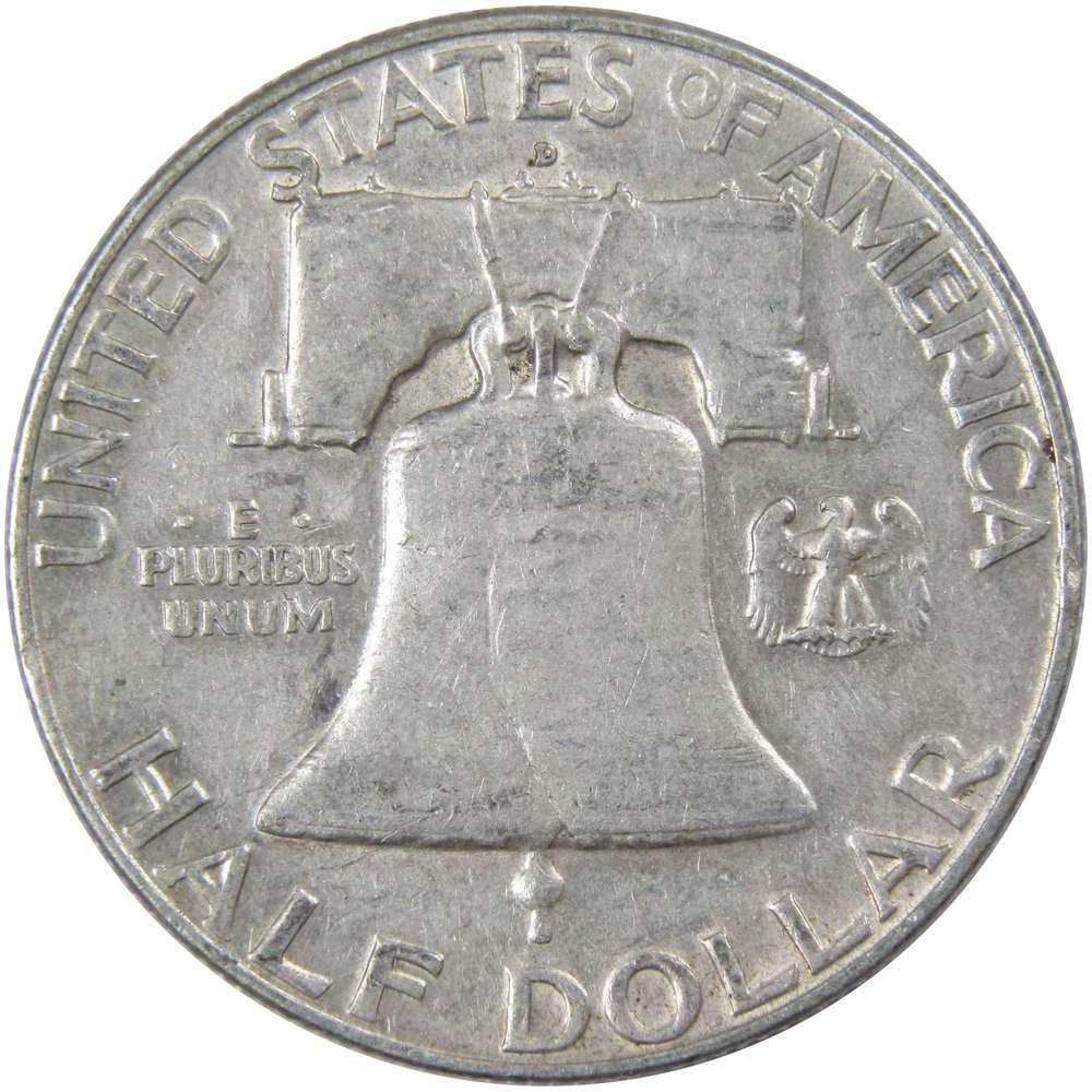 1960 D Franklin Half Dollar XF EF Extremely Fine 90% Silver 50c US Coin