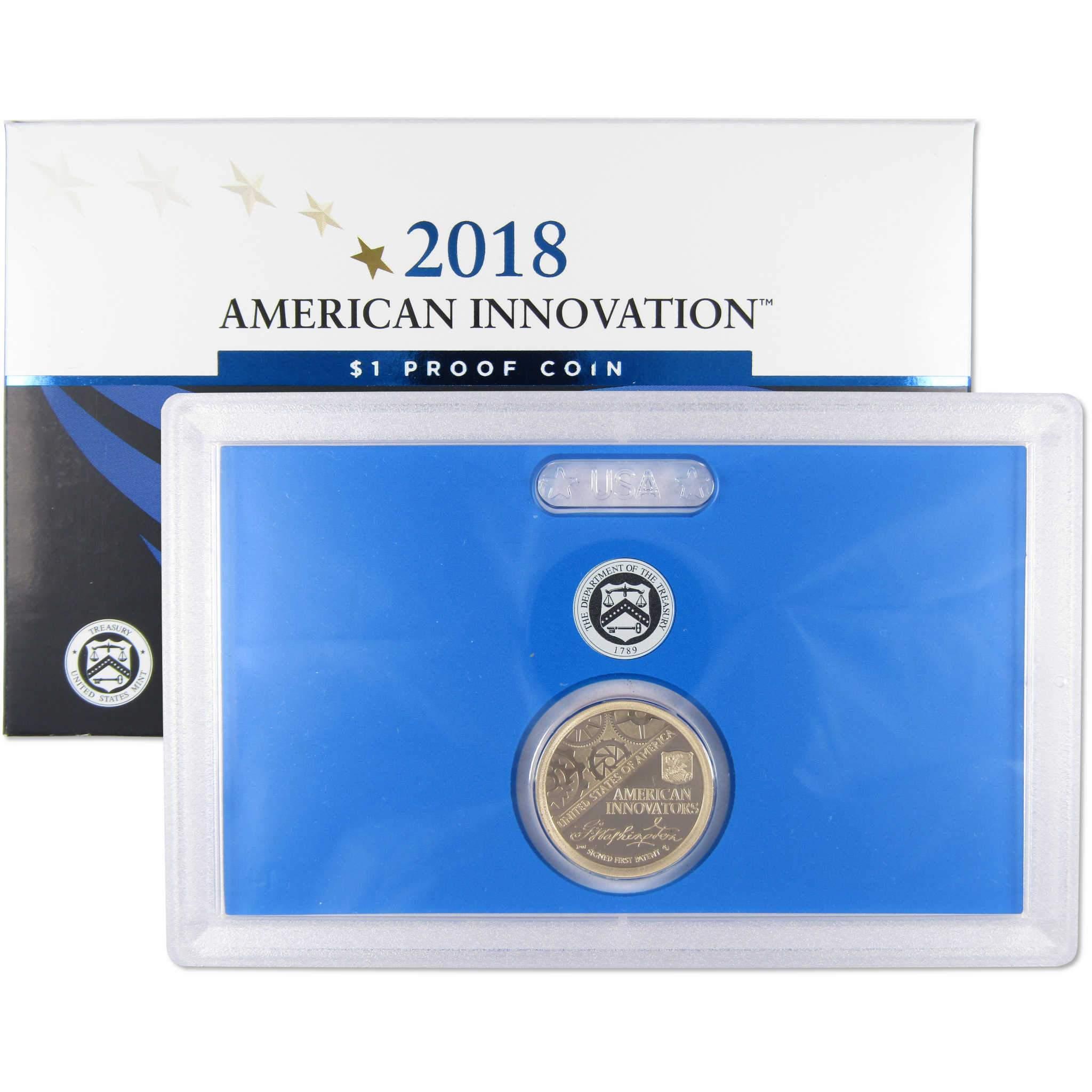 2018 S American Innovation Dollar Choice Proof $1 US Coin Collectible OGP COA