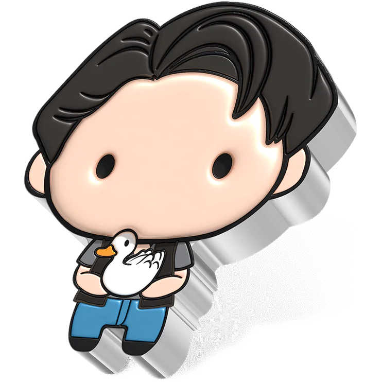 FRIENDS Joey Tribbiani Chibi Fine Silver Proof 2022 Niue COA SKU:OPC63