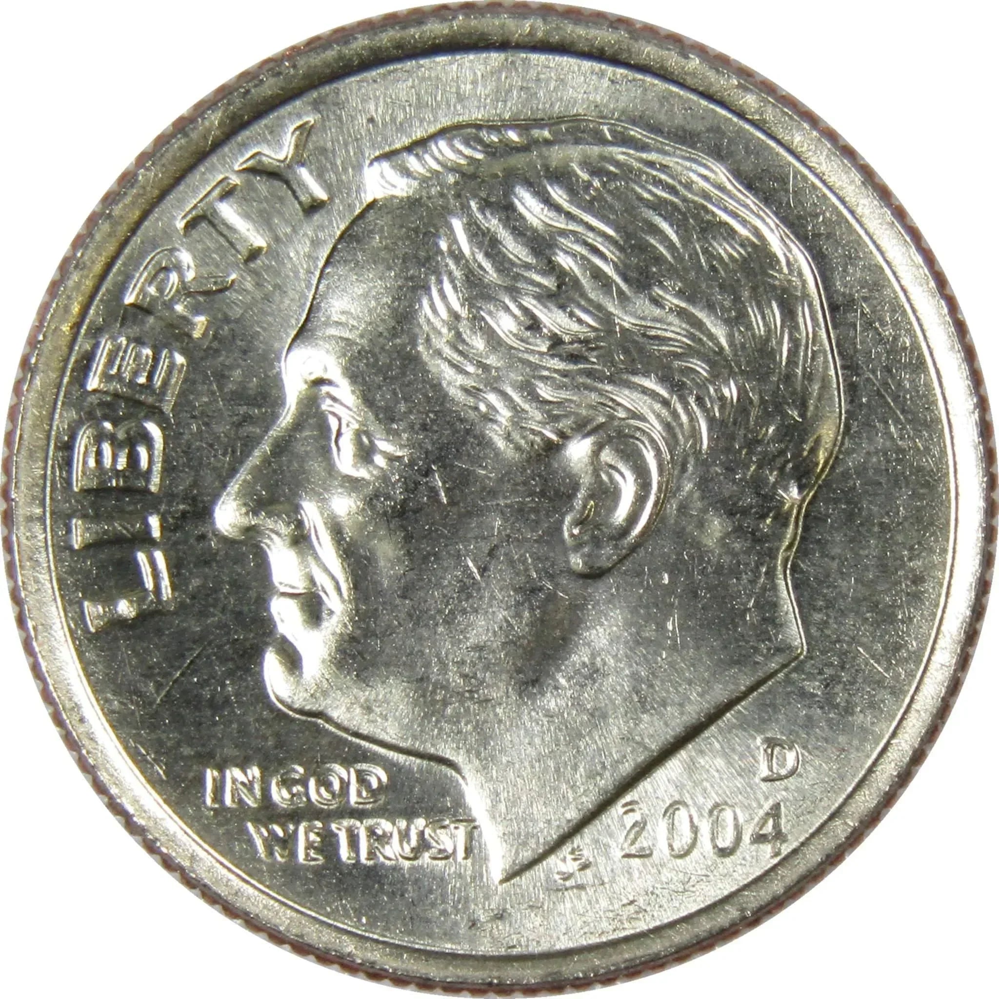 2004 D Roosevelt Dime BU Uncirculated Mint State 10c US Coin Collectible