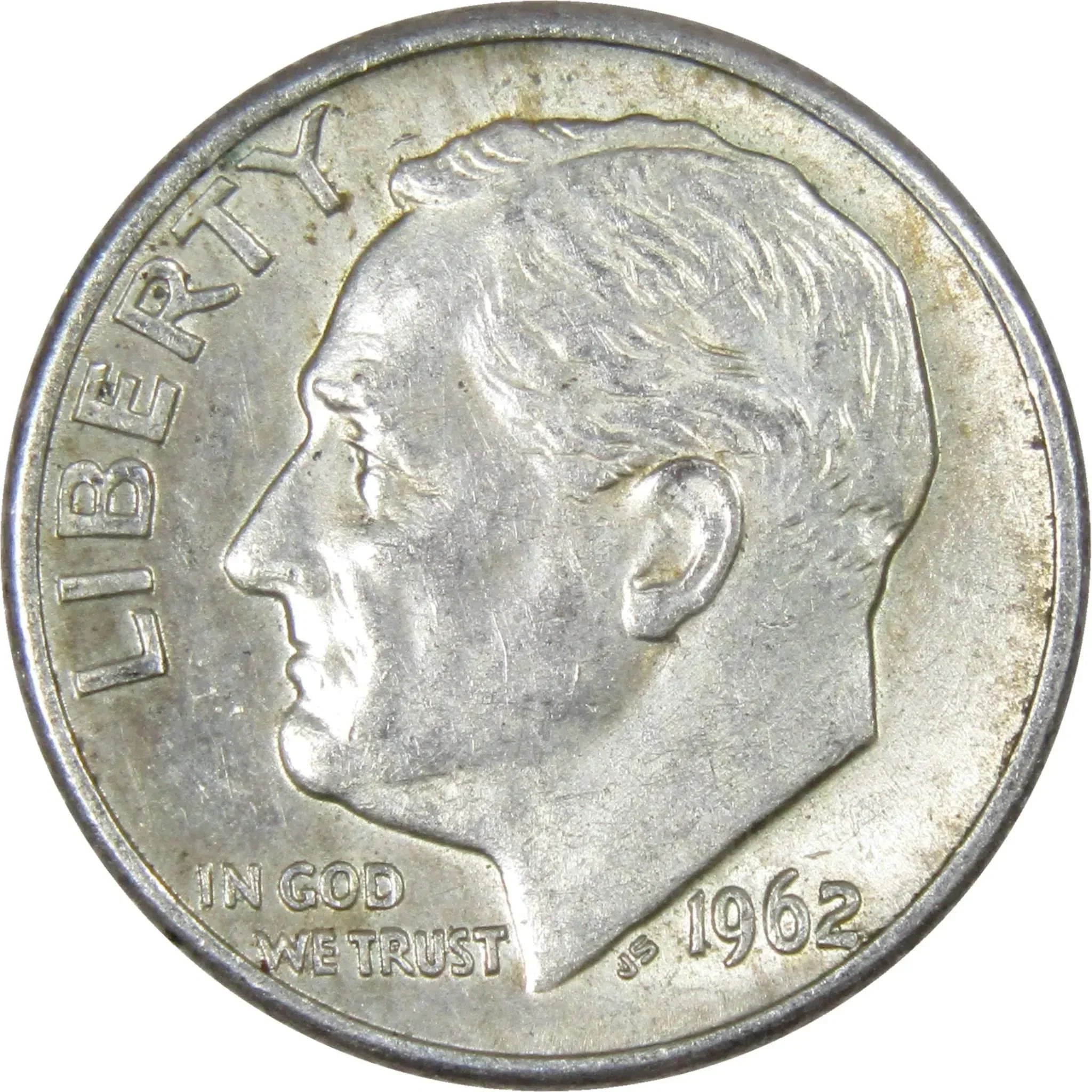 1962 D Roosevelt Dime AG About Good 90% Silver 10c US Coin Collectible
