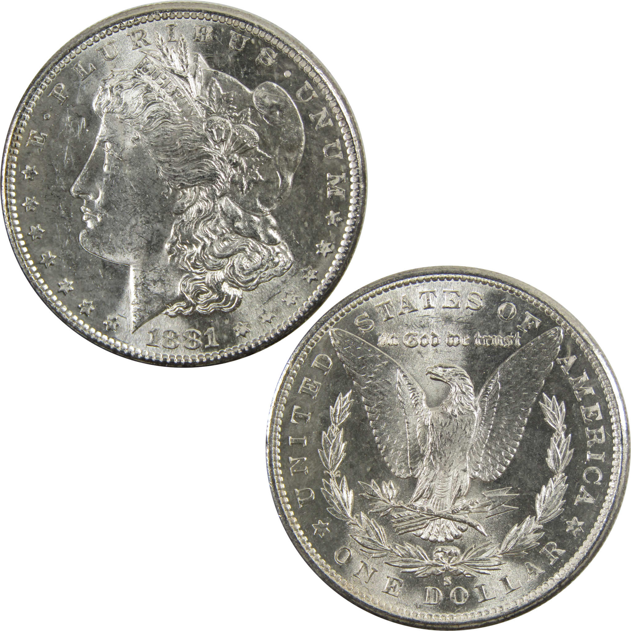 1881 S Morgan Dollar BU Uncirculated 90% Silver $1 Coin SKU:I5312 - Morgan coin - Morgan silver dollar - Morgan silver dollar for sale - Profile Coins & Collectibles