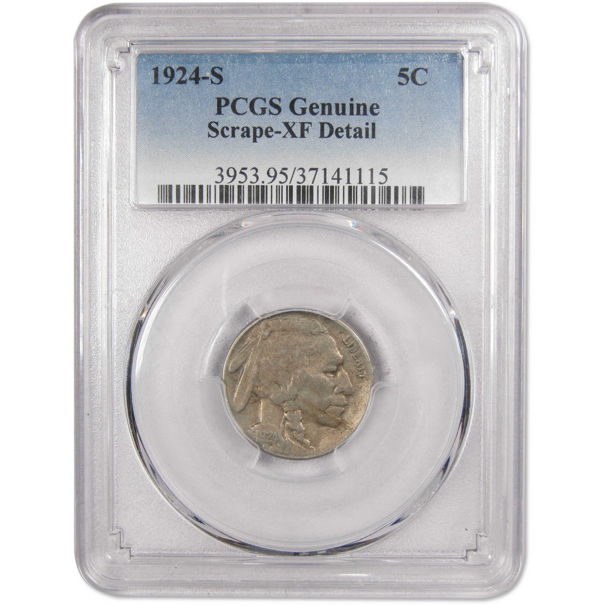 1924 S Indian Head Buffalo Nickel XF Details PCGS SKU:IPC7371