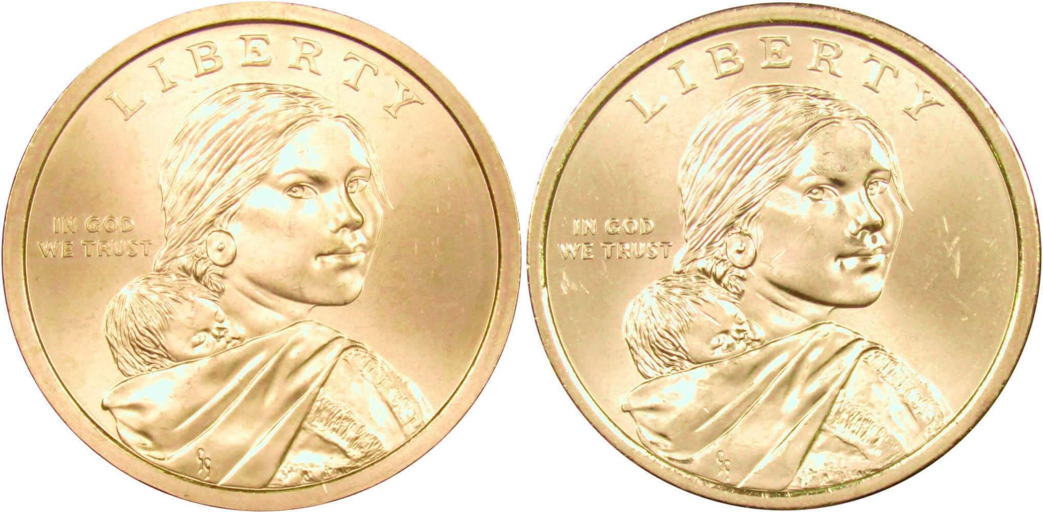 2009 P&D Three Sisters Native American Dollar 2 Coin Set BU Uncirculated $1