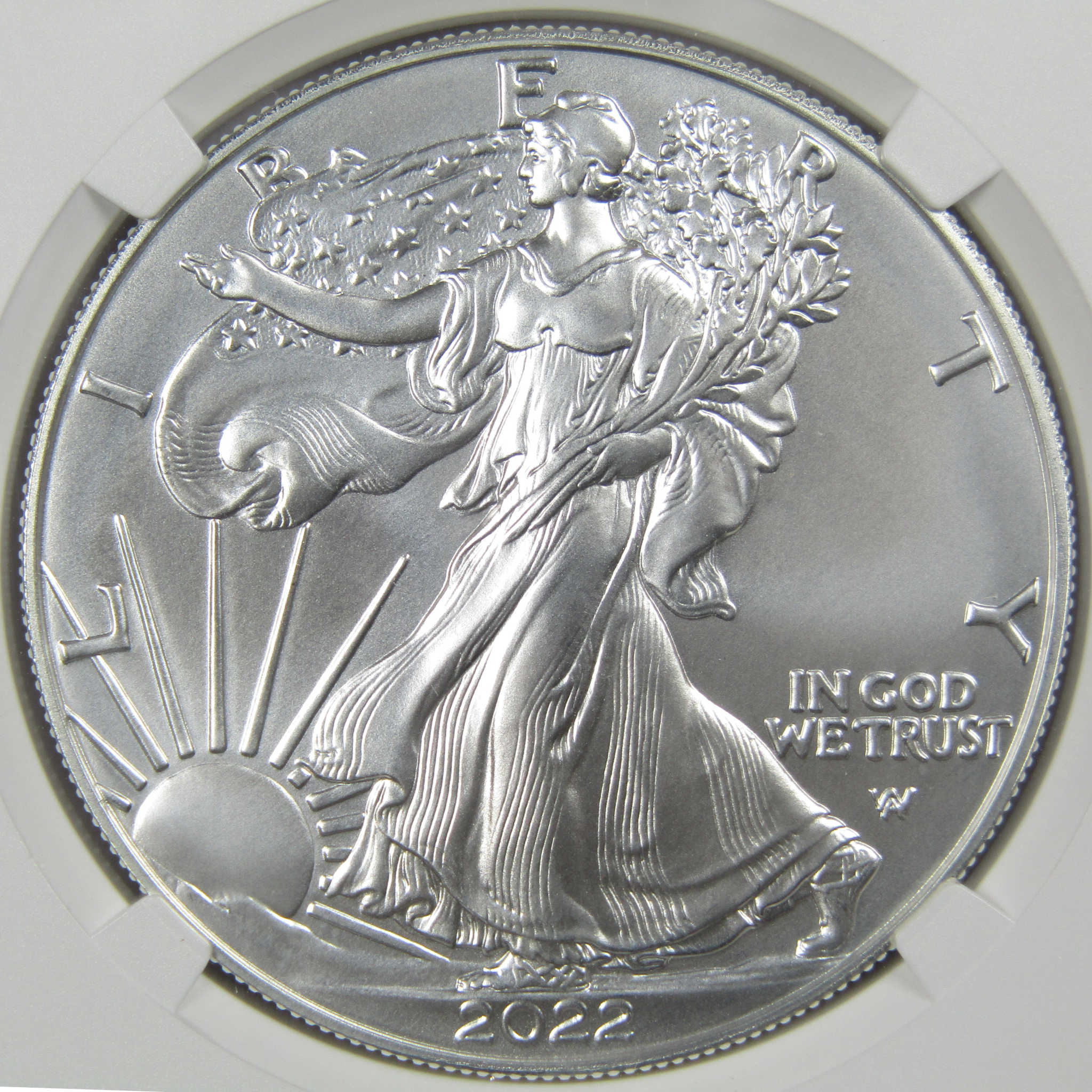 2022 W American Silver Eagle MS70 NGC Adv Release Gaudioso SKU:OPC52